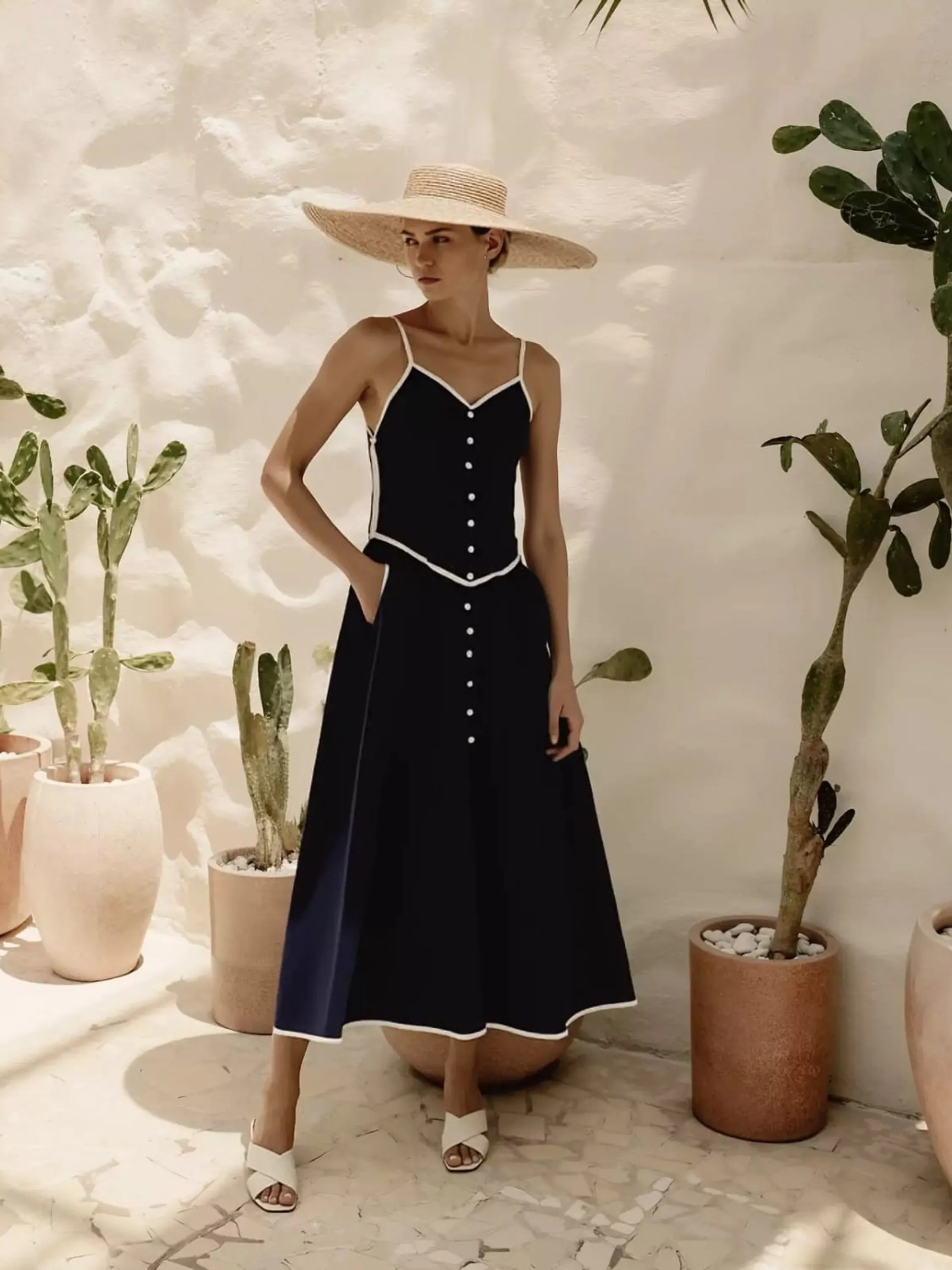 VESTIDO BICOLOR