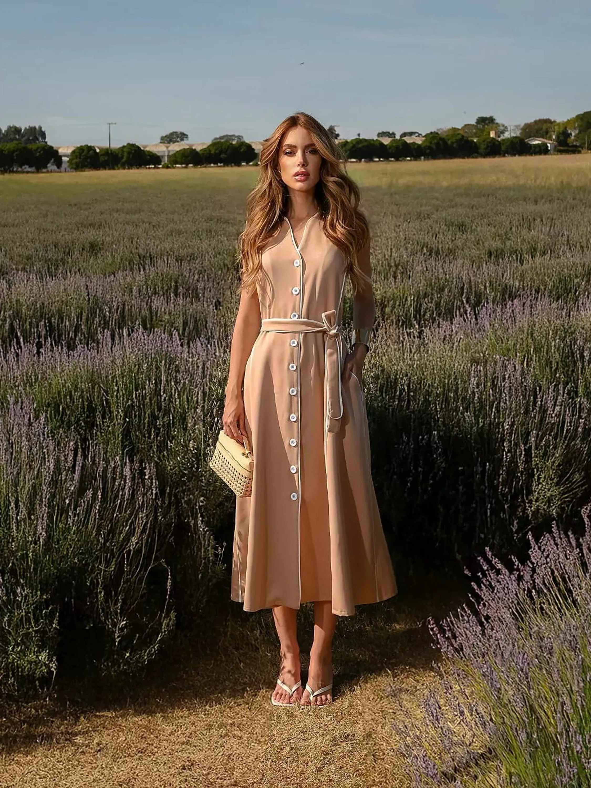 VESTIDO BICOLOR