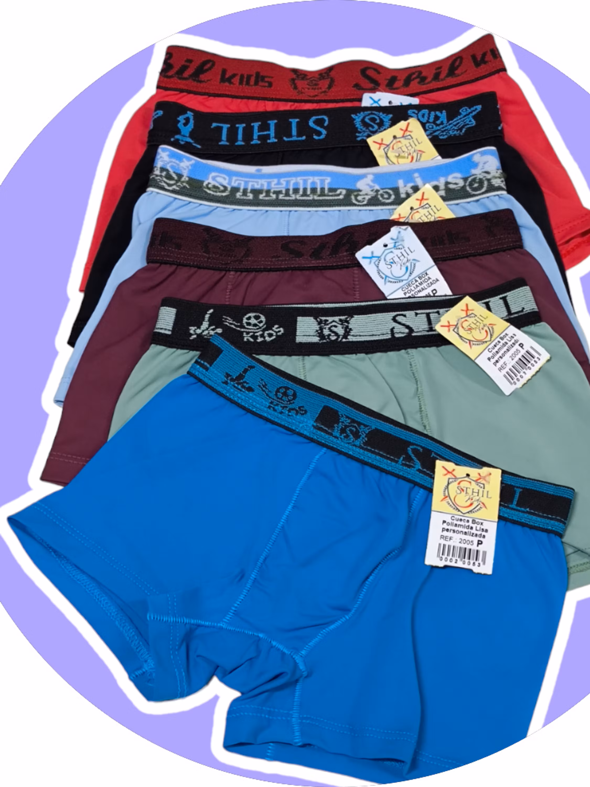 KIT C/ 3 CUECAS INFANTIL STHIL