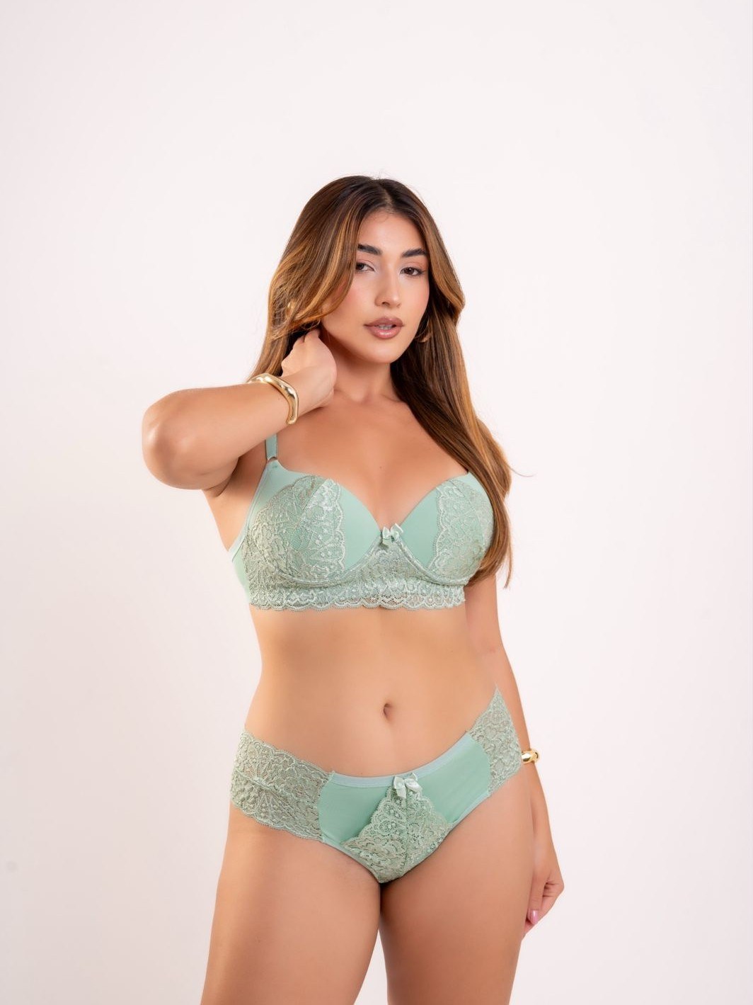 KIT C/ 5 CONJUNTOS LINGERIE MICROFIBRA LUXO