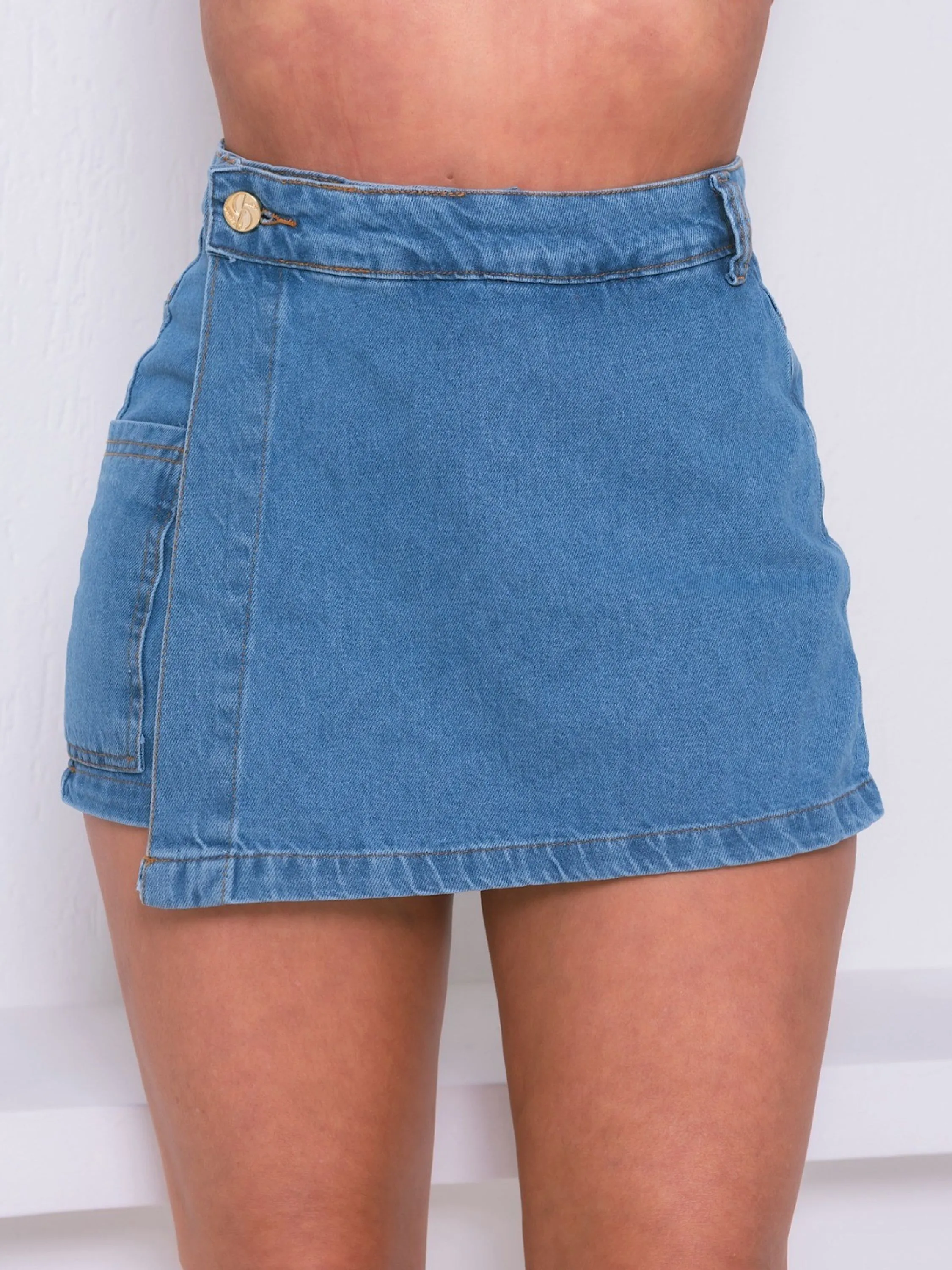 Shorts saia jeans