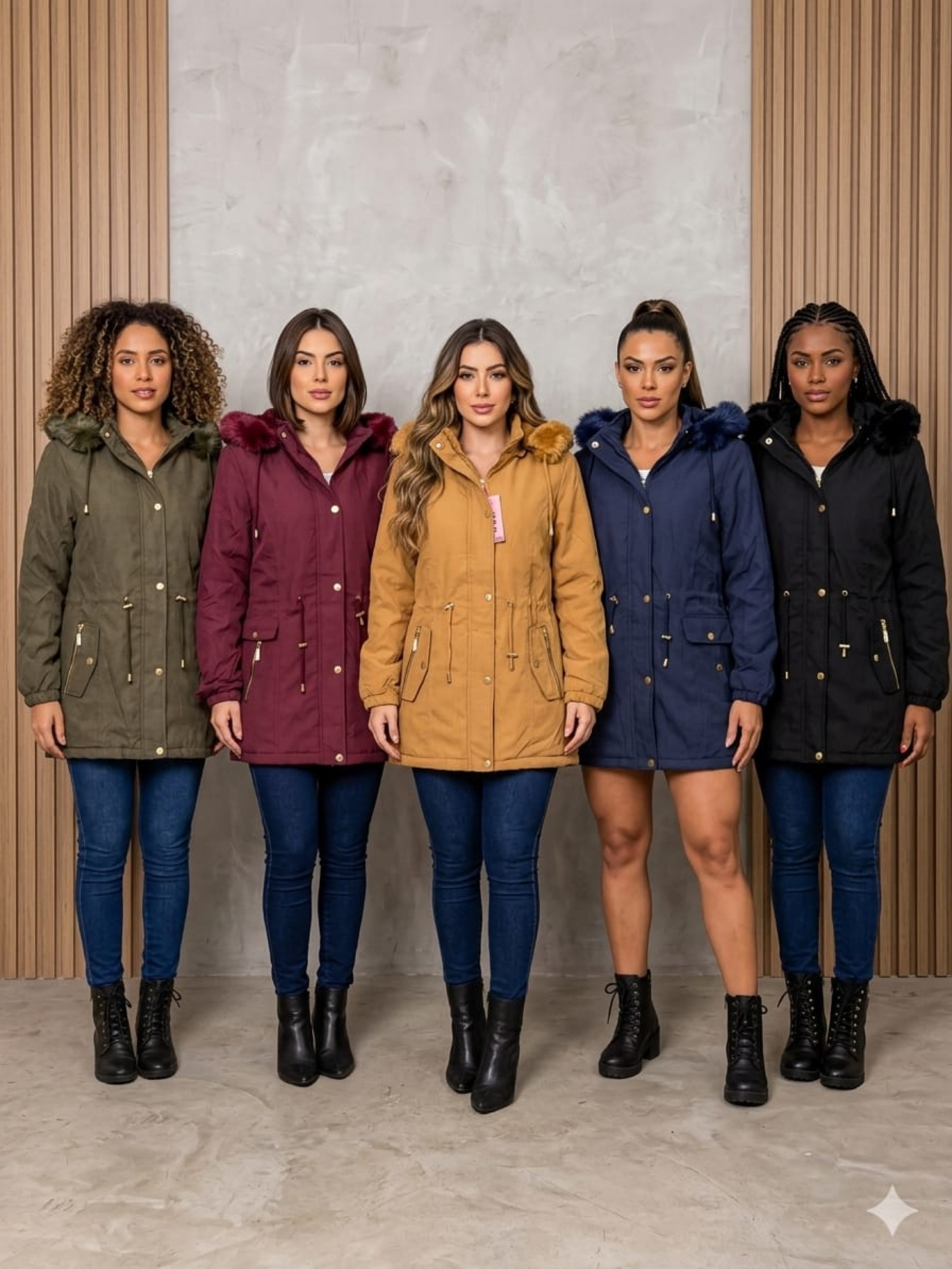 Parkas feminina