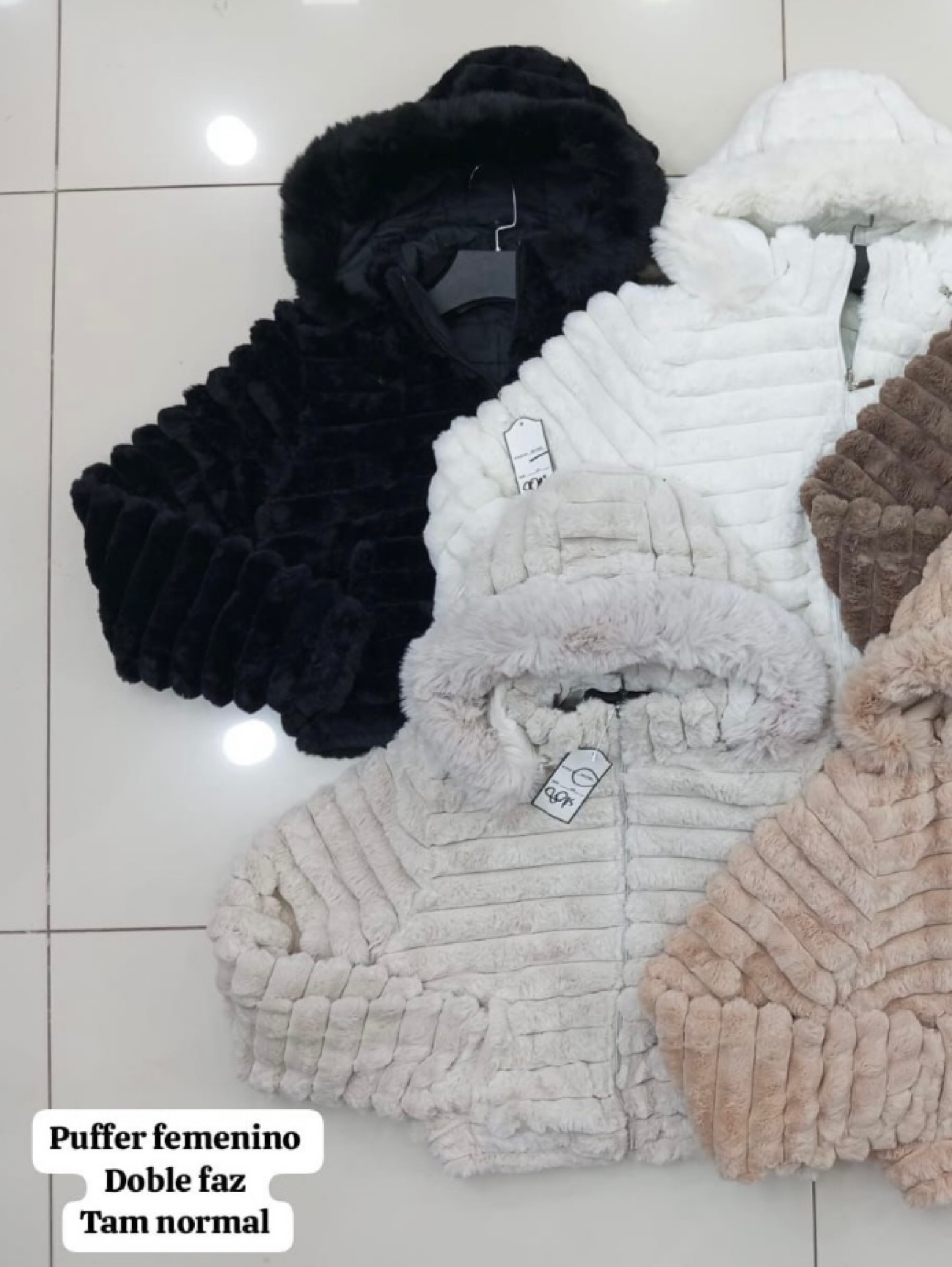 Jaqueta feminina dupla face