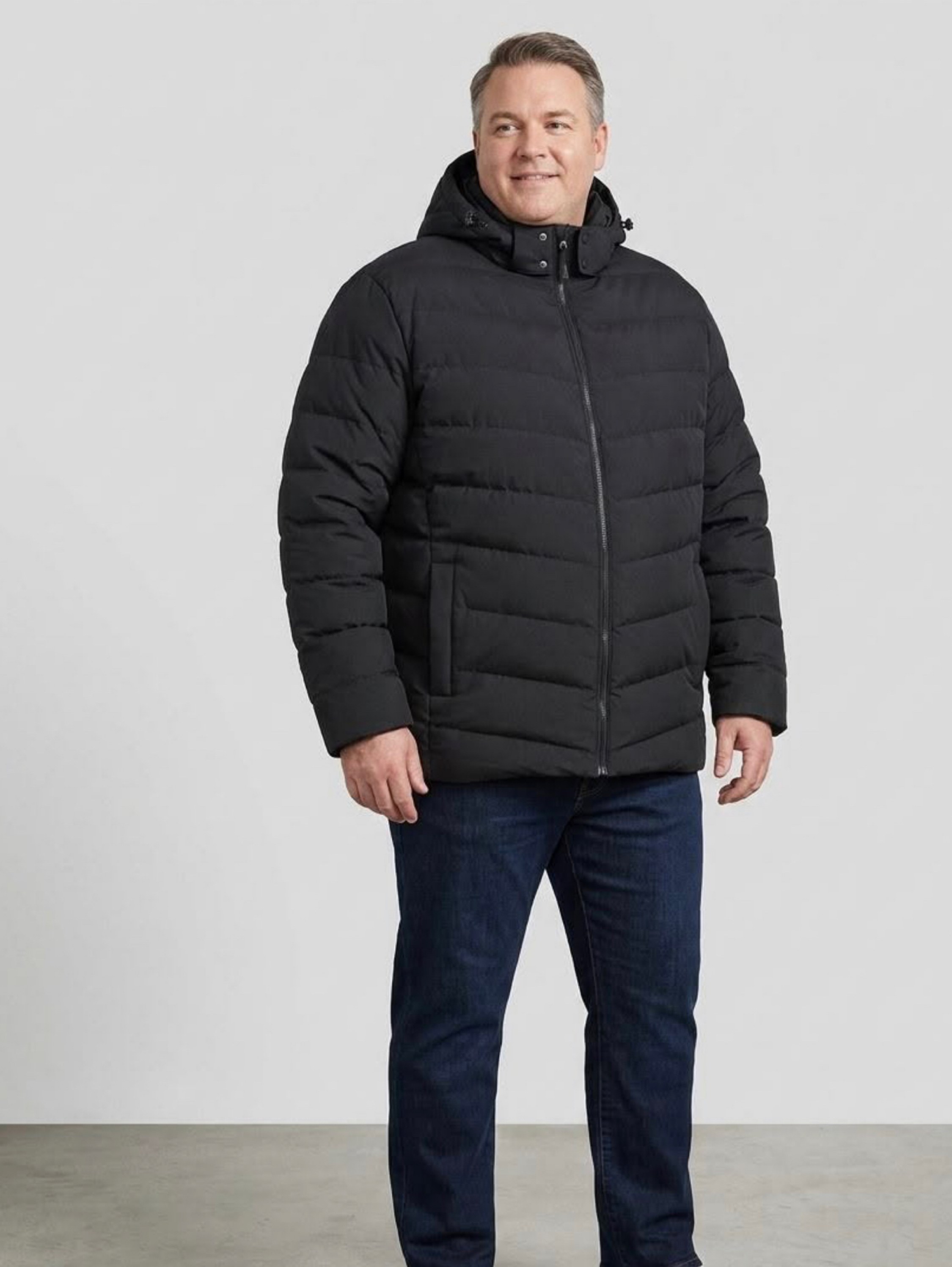 Jaqueta masculina plus size