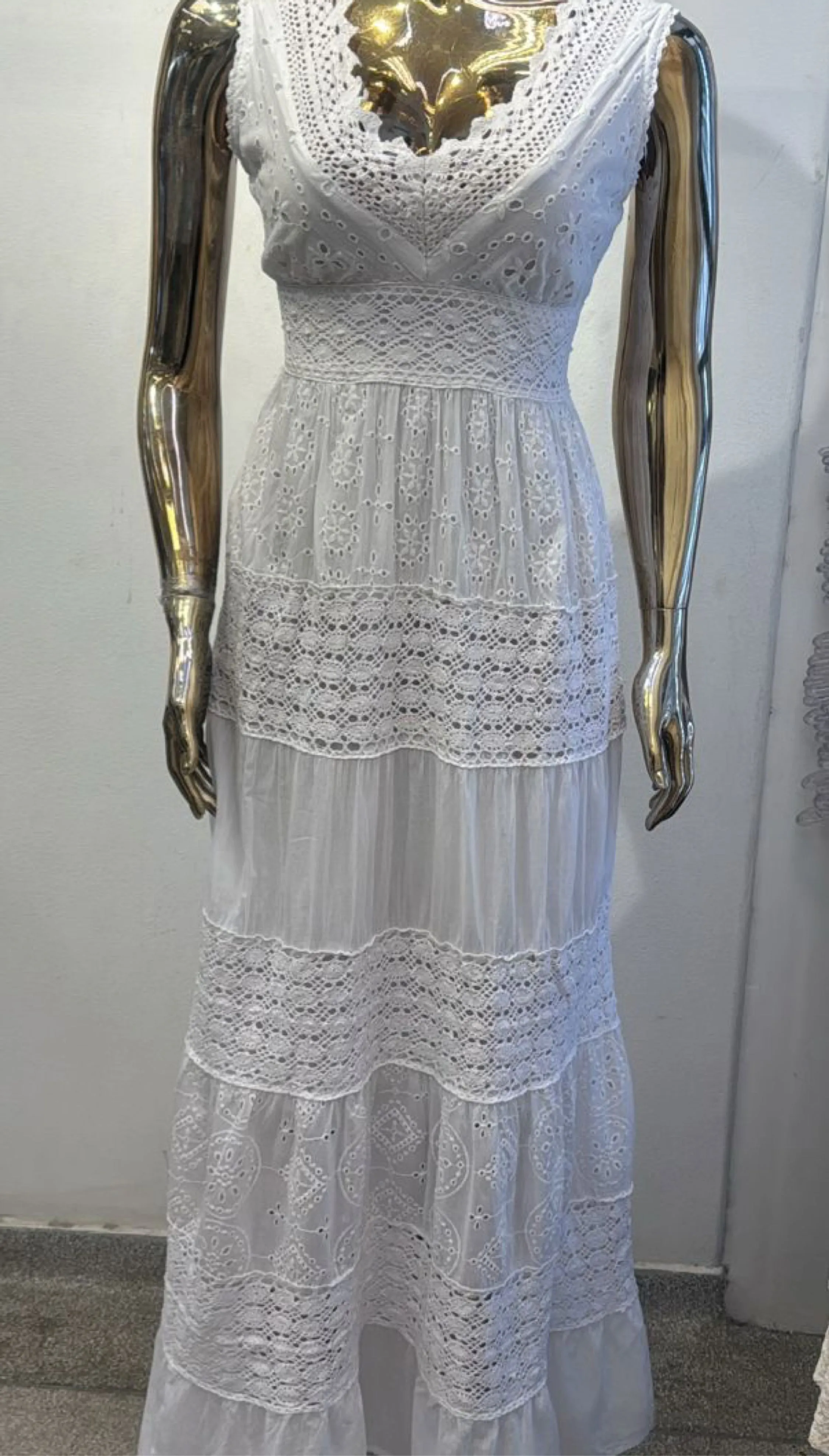 vestido indiano branco