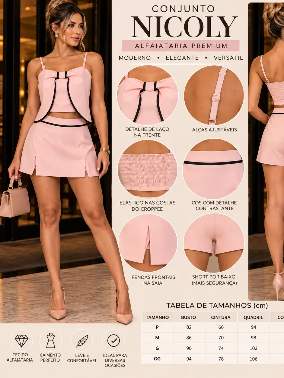 Conjunto Nicoly Assimétrico com Lastex nas Costas-68066