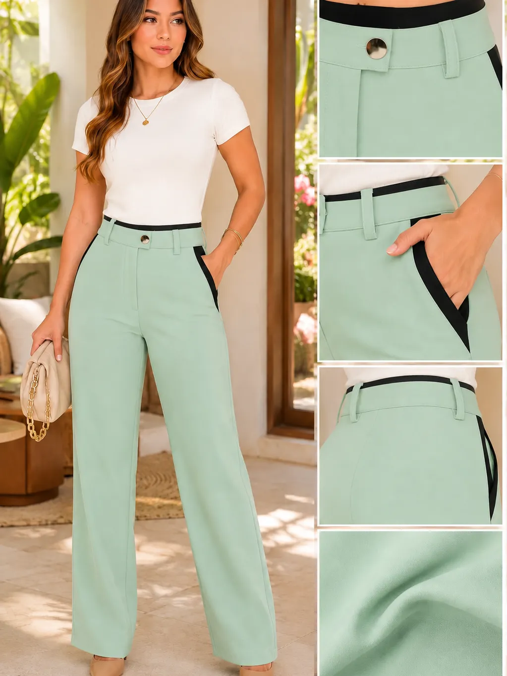 CALÇA LUNA PANTALONA ALFAIATARIA