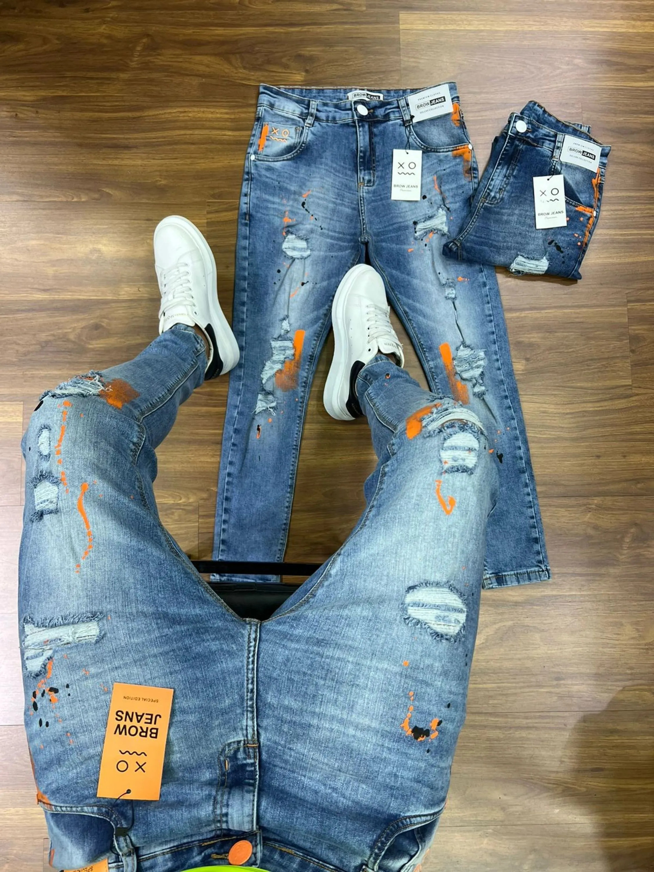 Calça  jeans skinny masculina com elastano  , jogador caro.