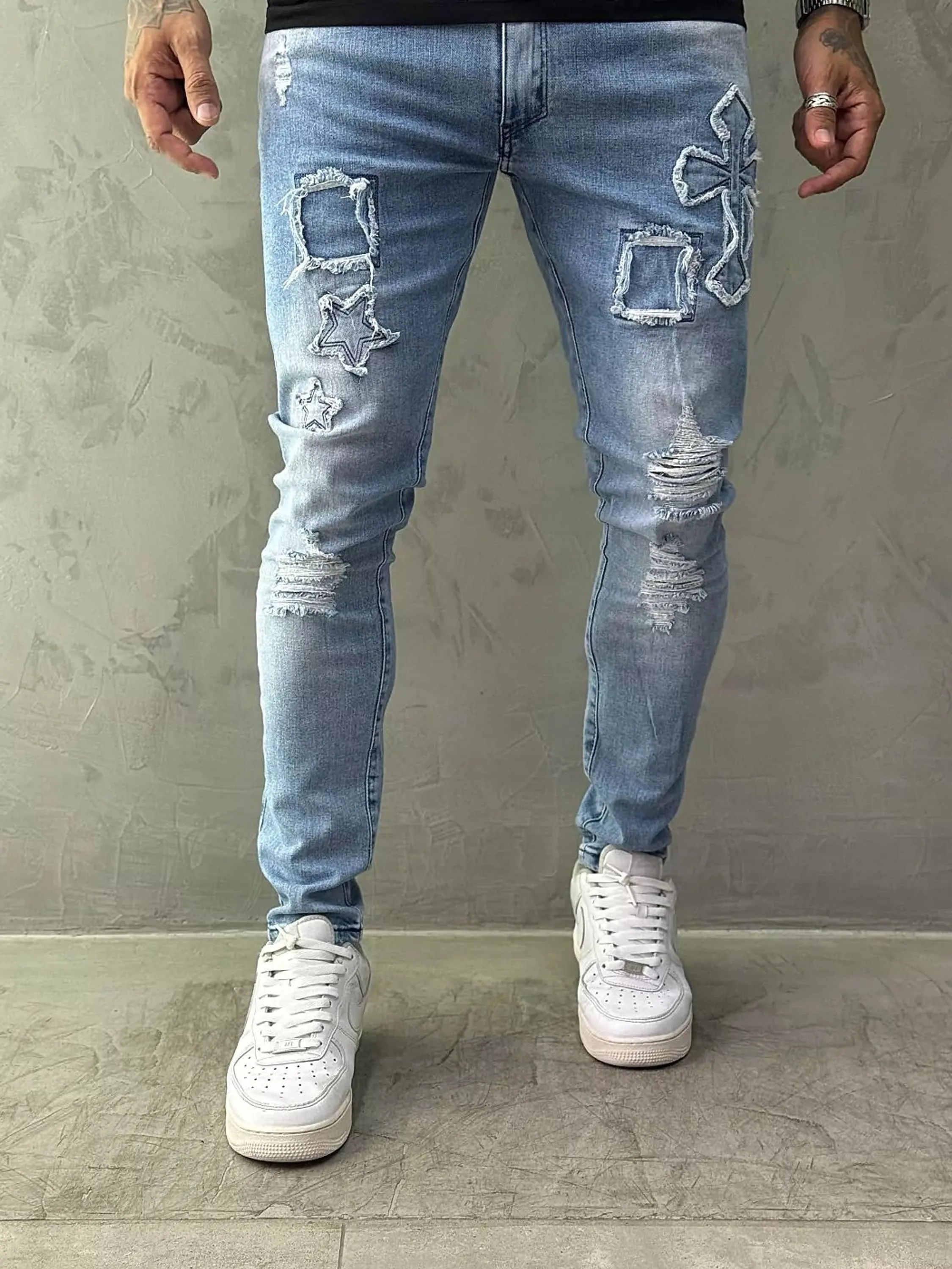 calça jeans skinny masculina Jay Jones