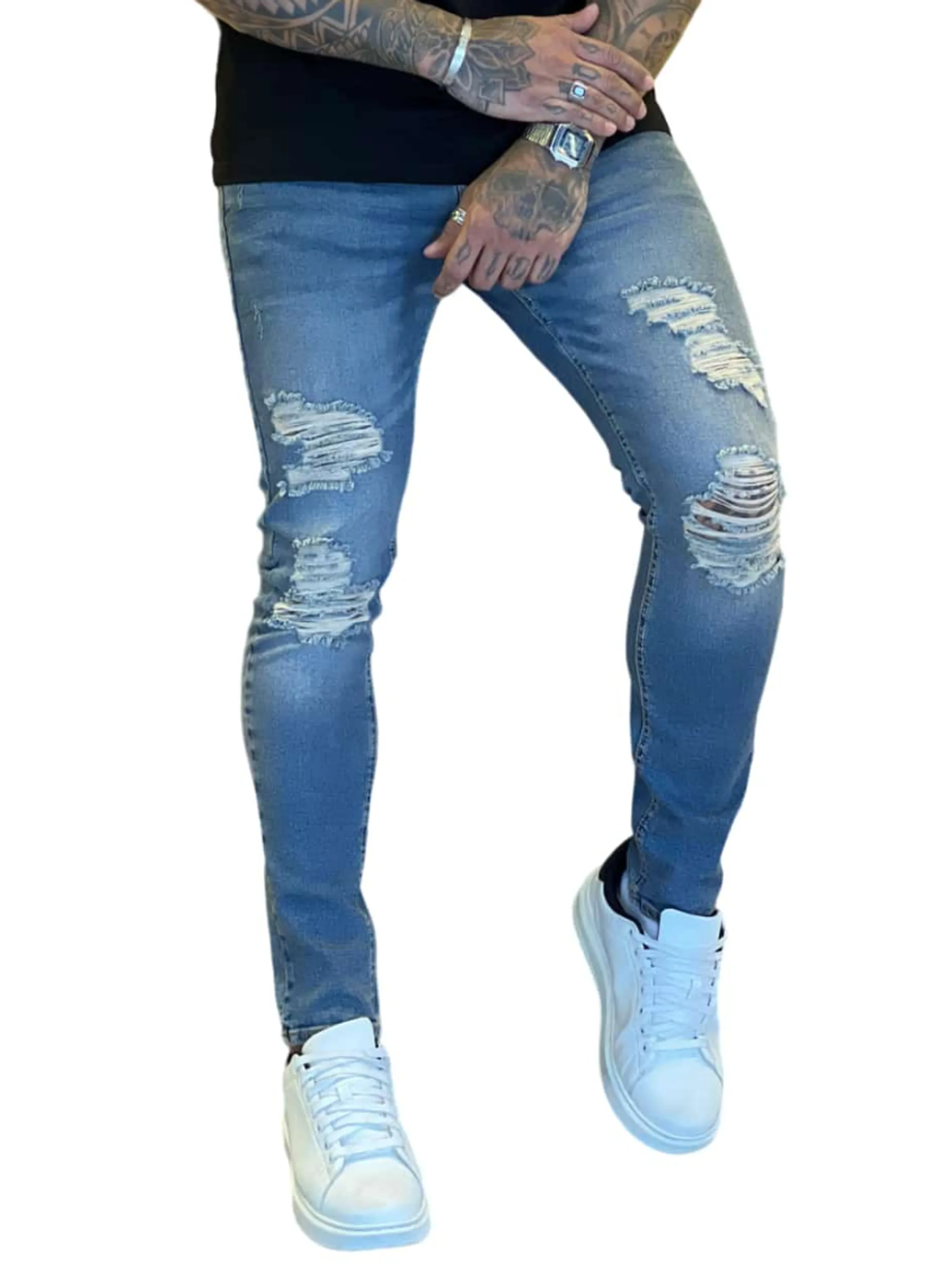 Calça Jeans CityDenim86 diferenciada,destroyer alguns detalhes na peça, modelagem super skinny disponível ,  ,Jeans Premium de alta qualidade,nos tamanhos do 38 ao 48