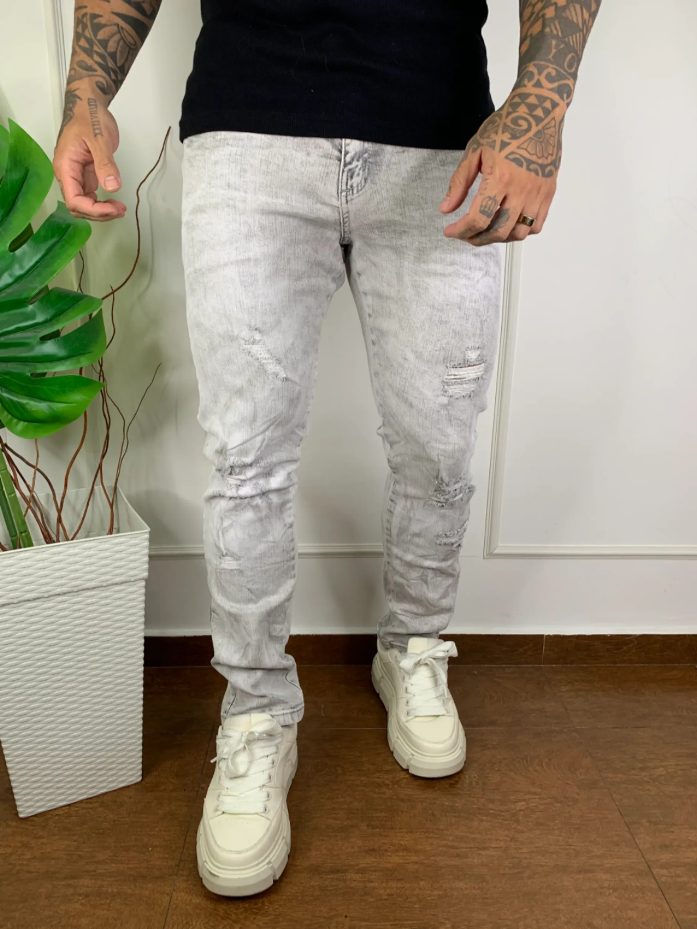 calça jeans jogador masculina zamany