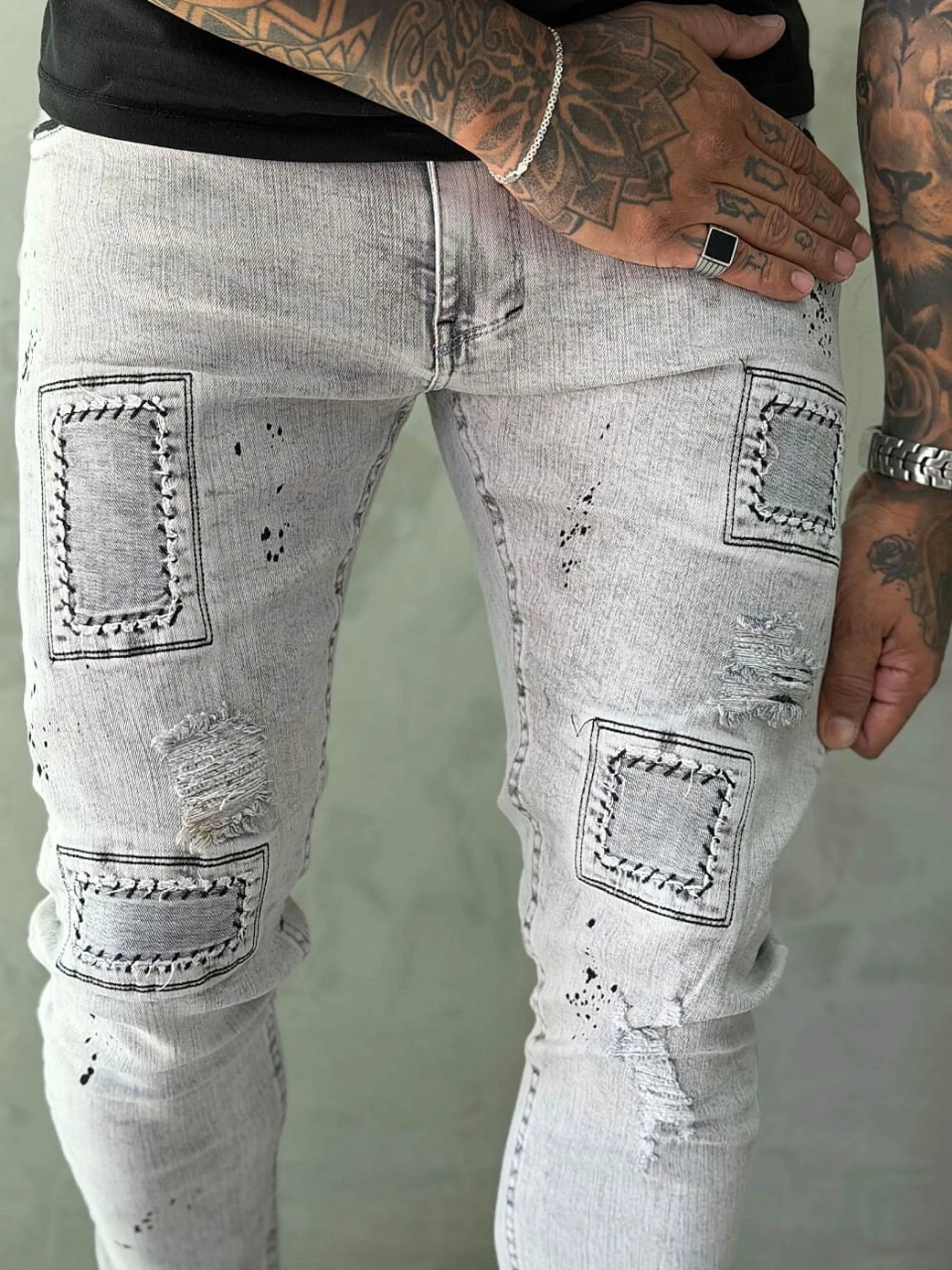 calça jeans skinny masculina Jay Jones