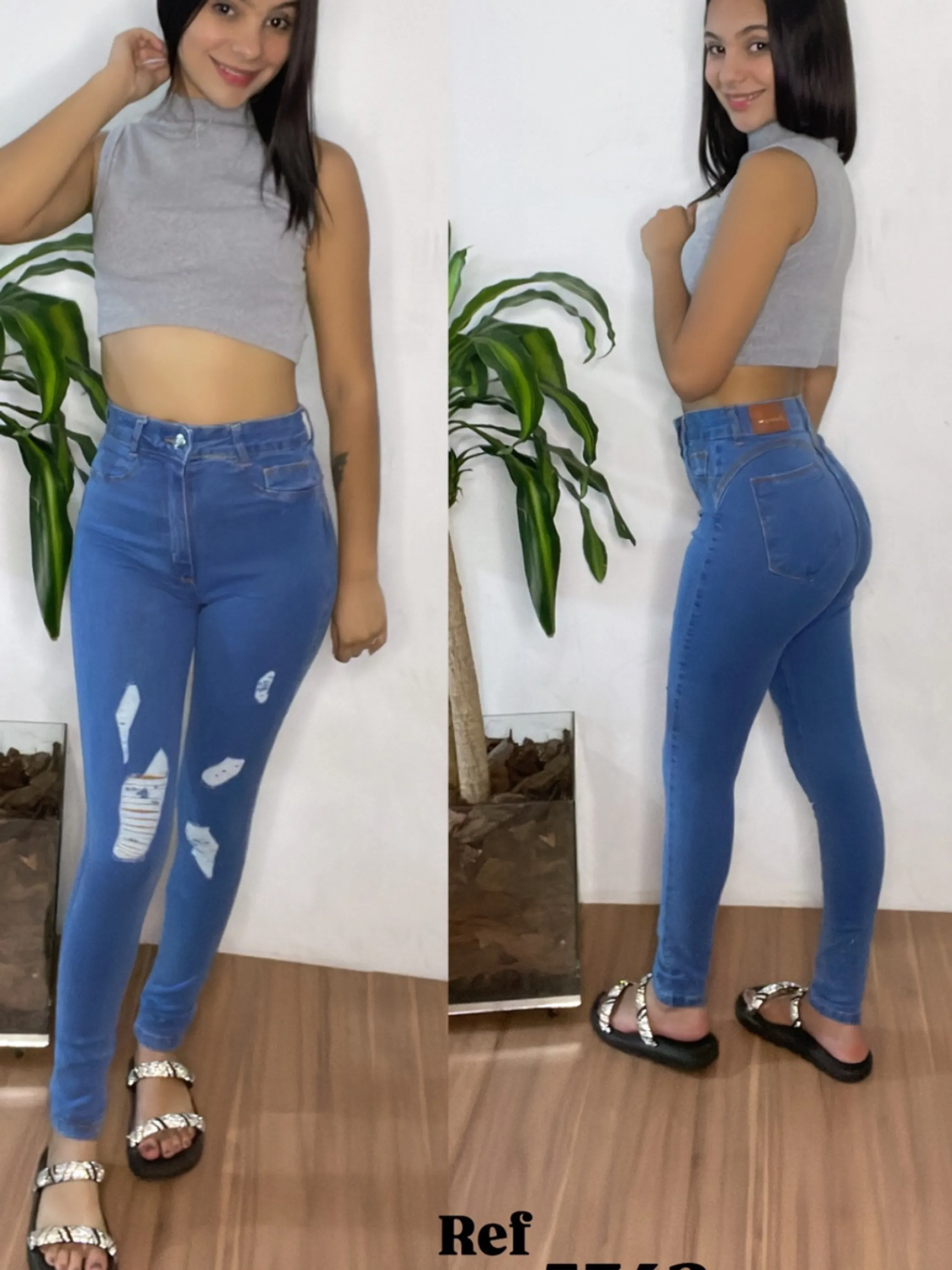 calça jeans feminina modelo skinny com elastano modelo exclusivo levanta bumbum