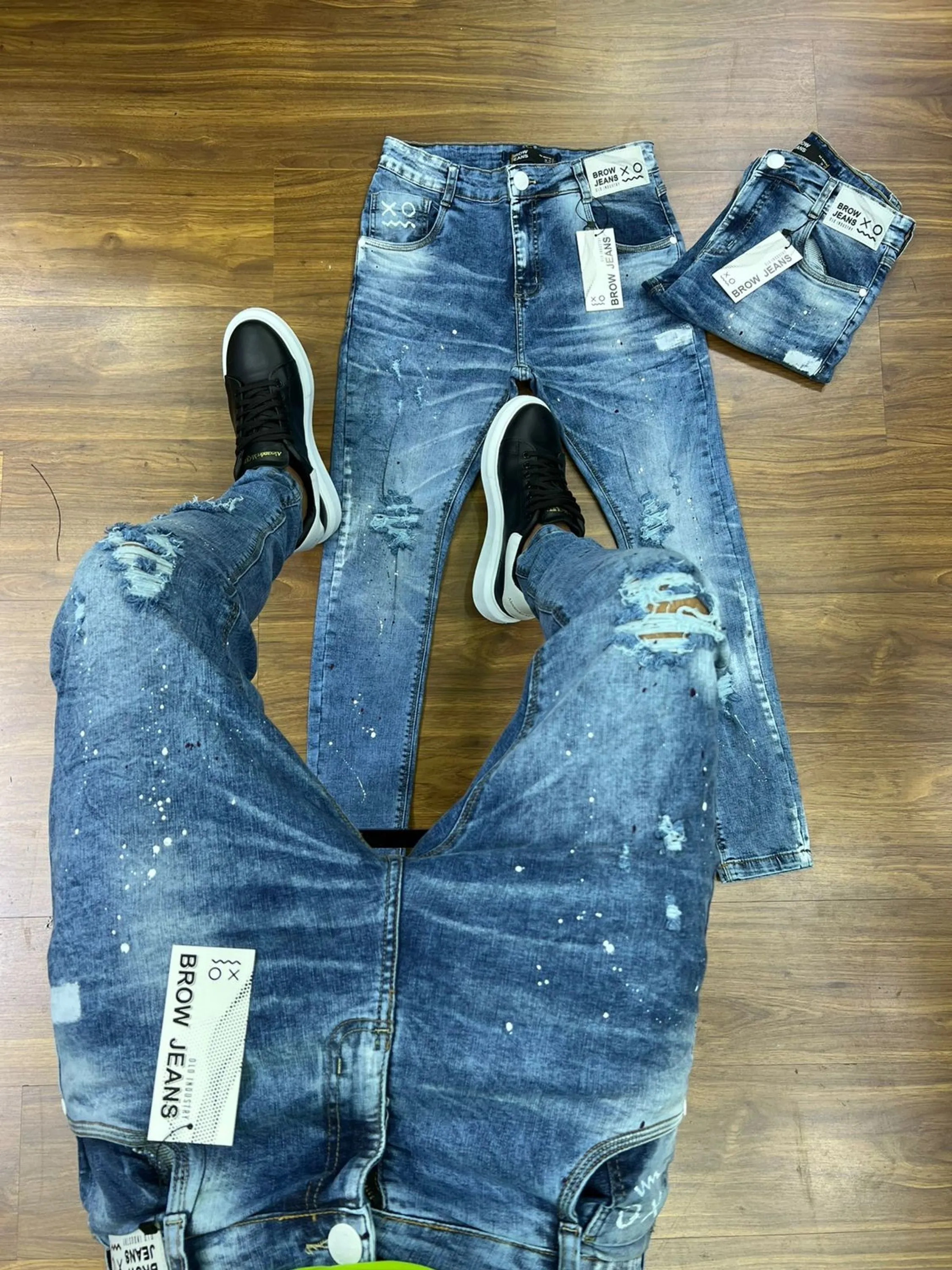 Calça  jeans skinny masculina com elastano  , jogador caro.