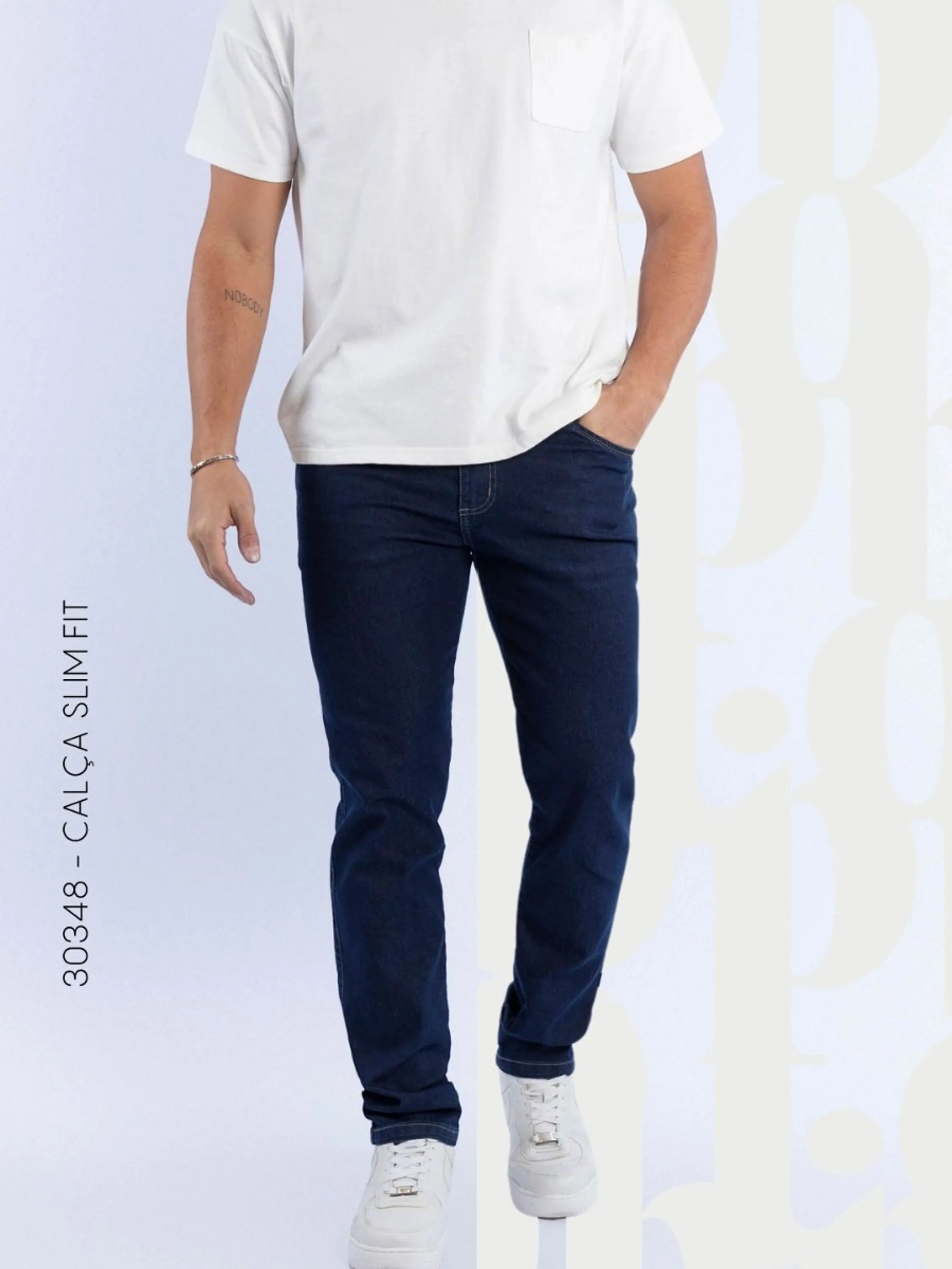 Calça Jeans masculina Biotipo Slim com elastano  .