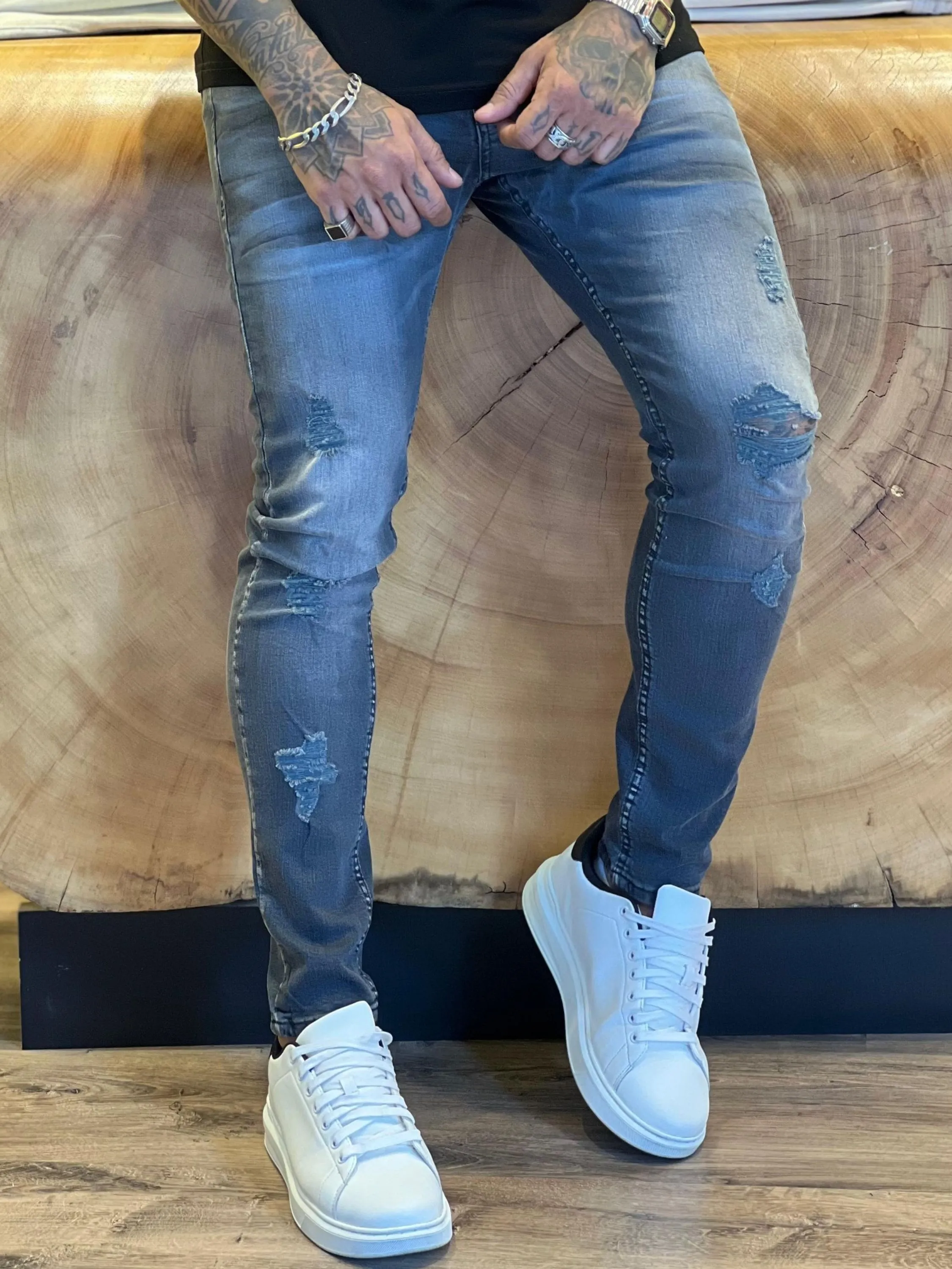 Calça Jeans CityDenim86 diferenciada,destroyer alguns detalhes na peça, modelagem super skinny disponível ,  ,Jeans Premium de alta qualidade,nos tamanhos do 38 ao 48