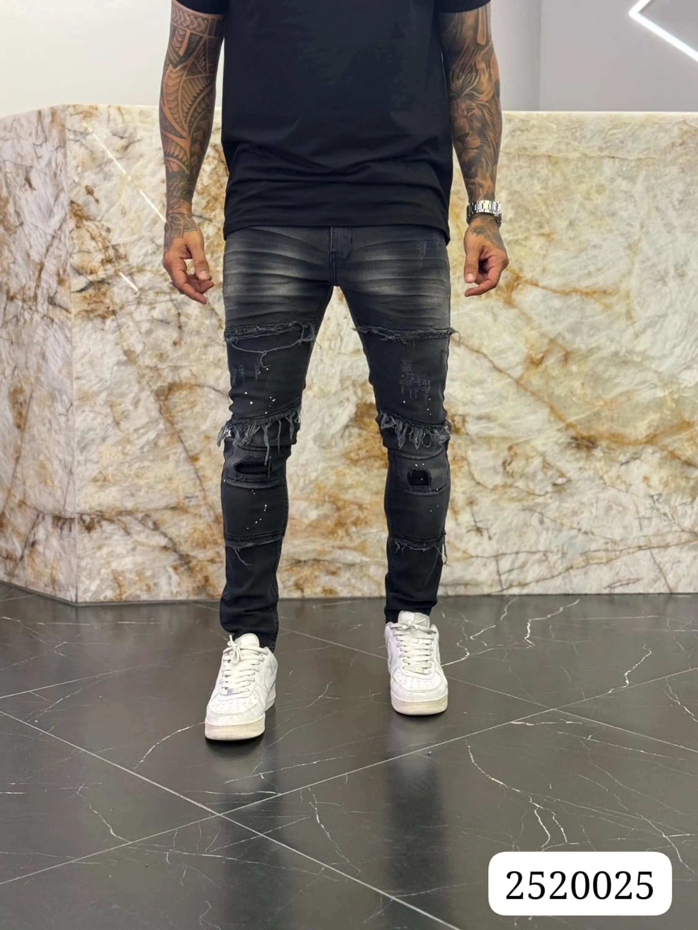 calça jeans masculina city Denim grafite com pigmento