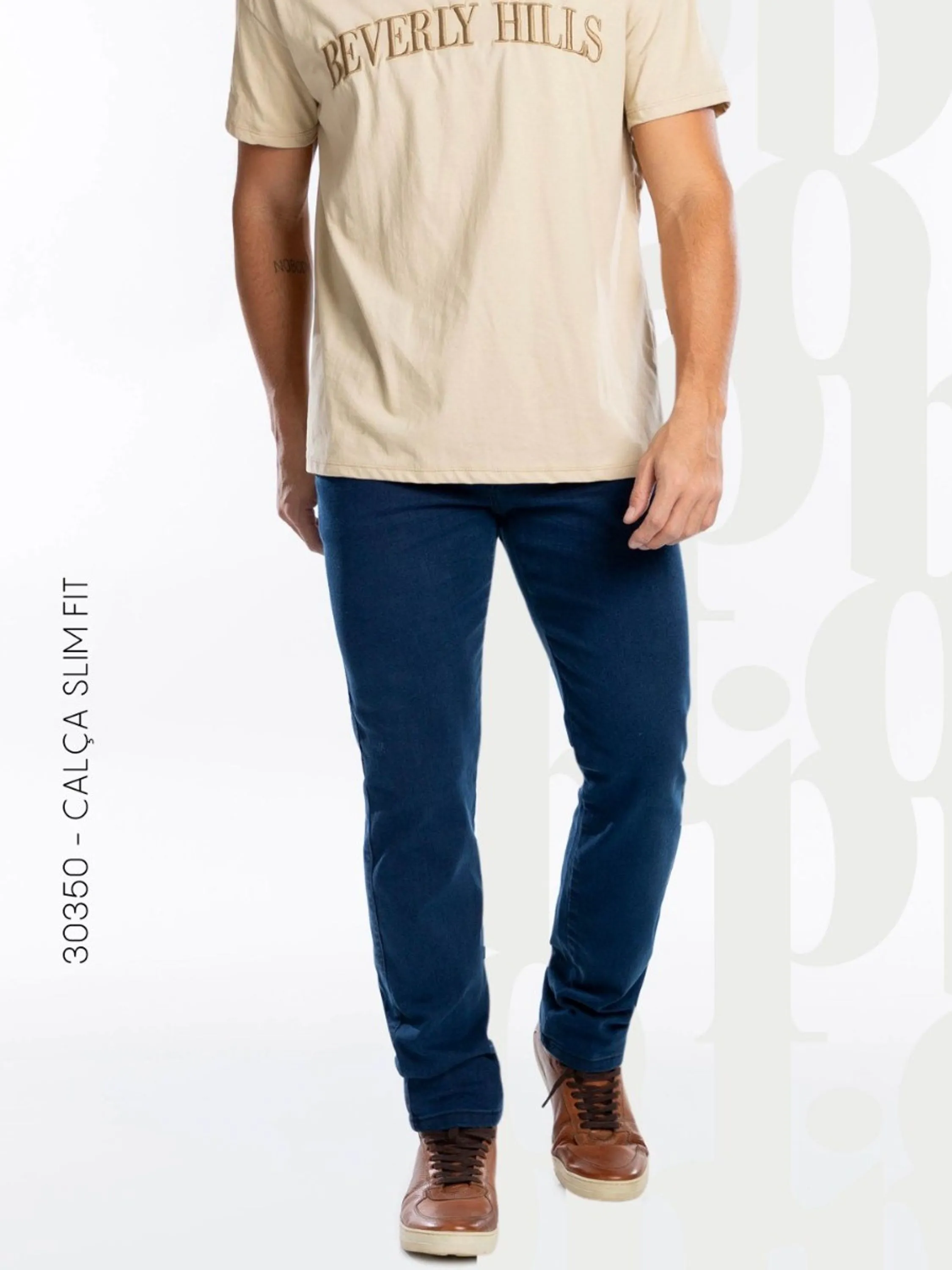 Calça Jeans masculina Biotipo Slim com elastano  .