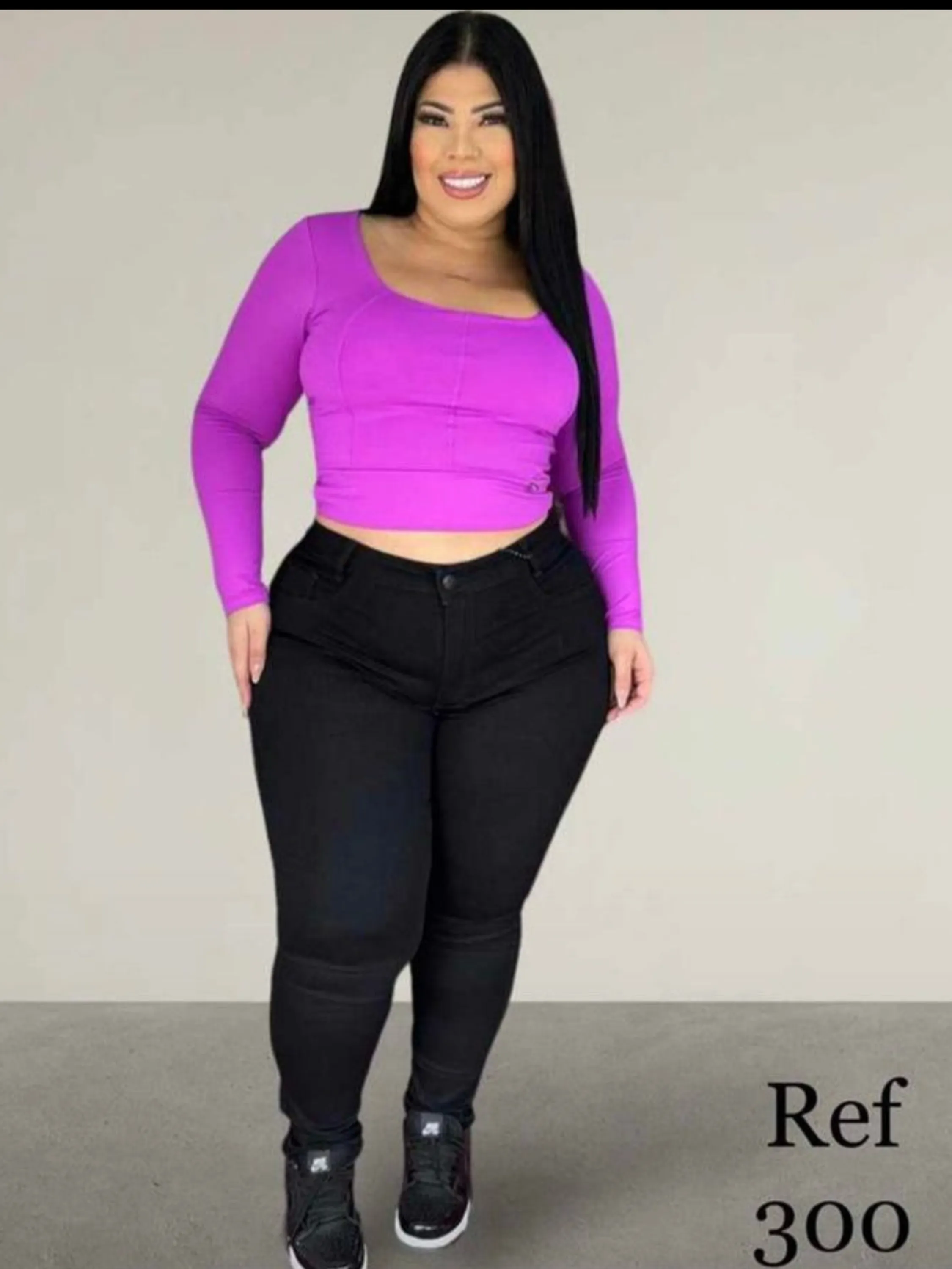 Calça Plus Size Feminina modelo skinny com elastano modelo exclusivo power do 48 ao 54 direto da fábrica.