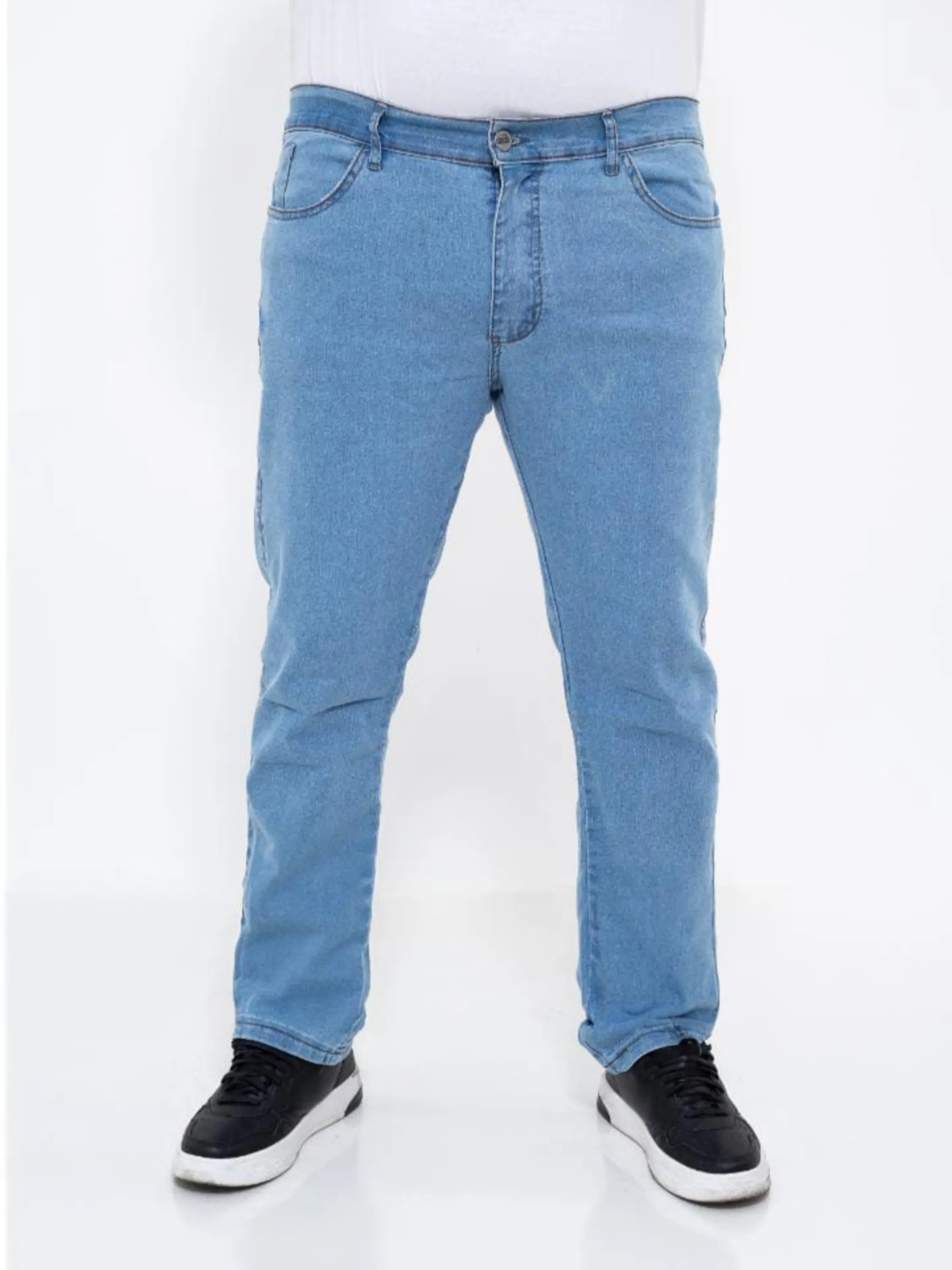 calça Jeans plus size masculina com elastano.