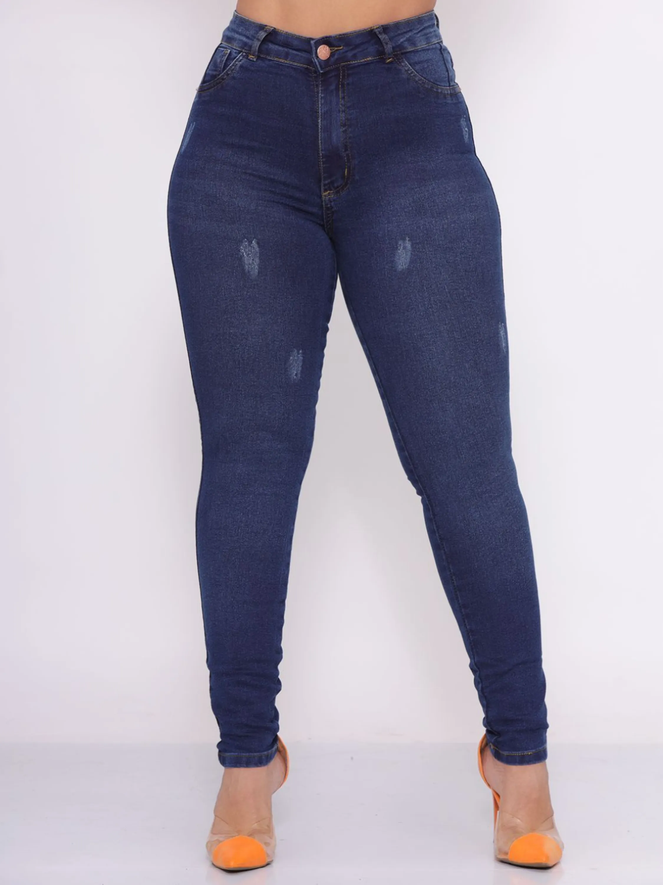 calça jeans feminina modelo skinny com elastano modelo exclusivo levanta bumbum