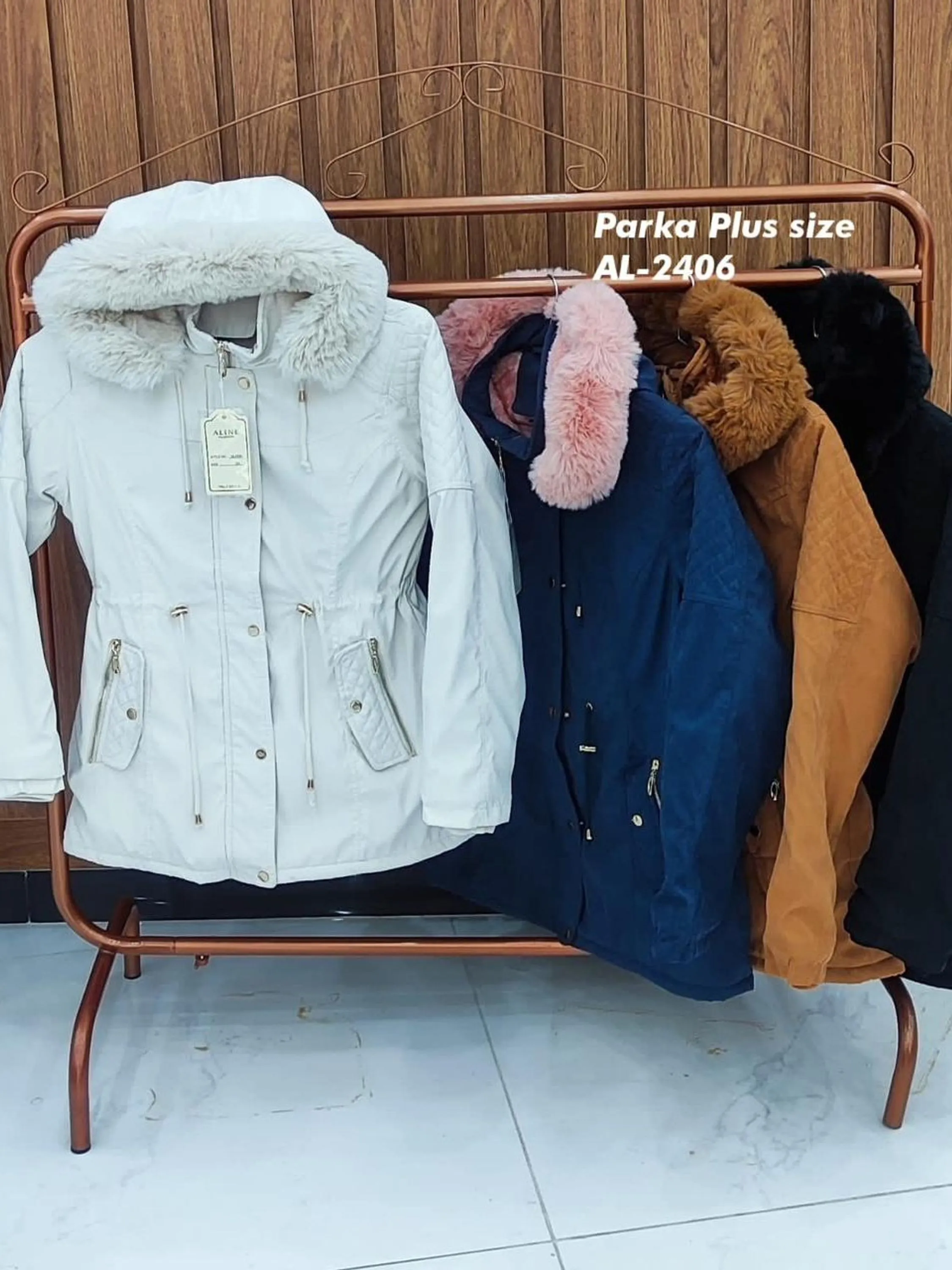 Parka Plus size de sarja importada