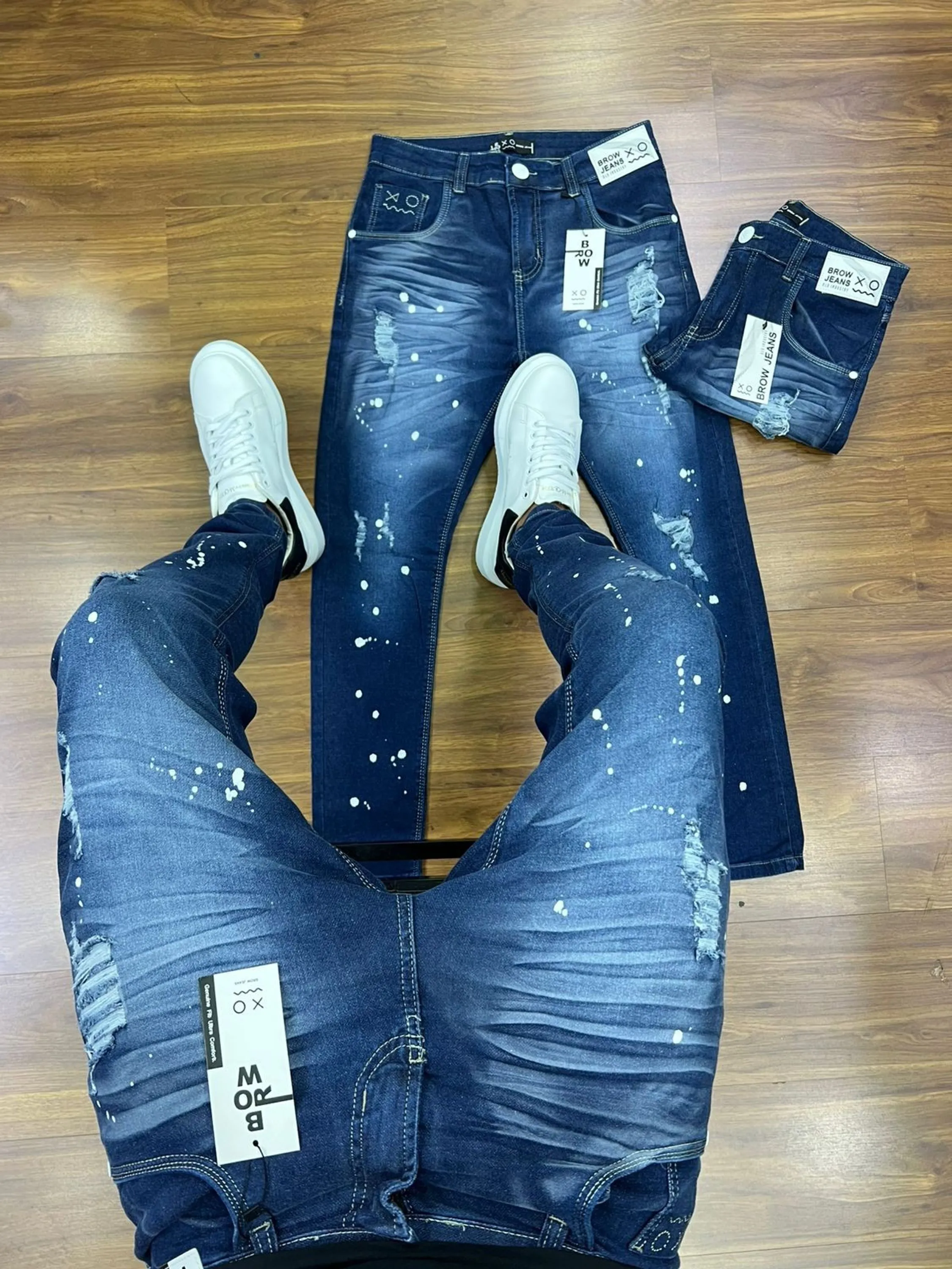 kit calça jeans skinny masculina com elastano