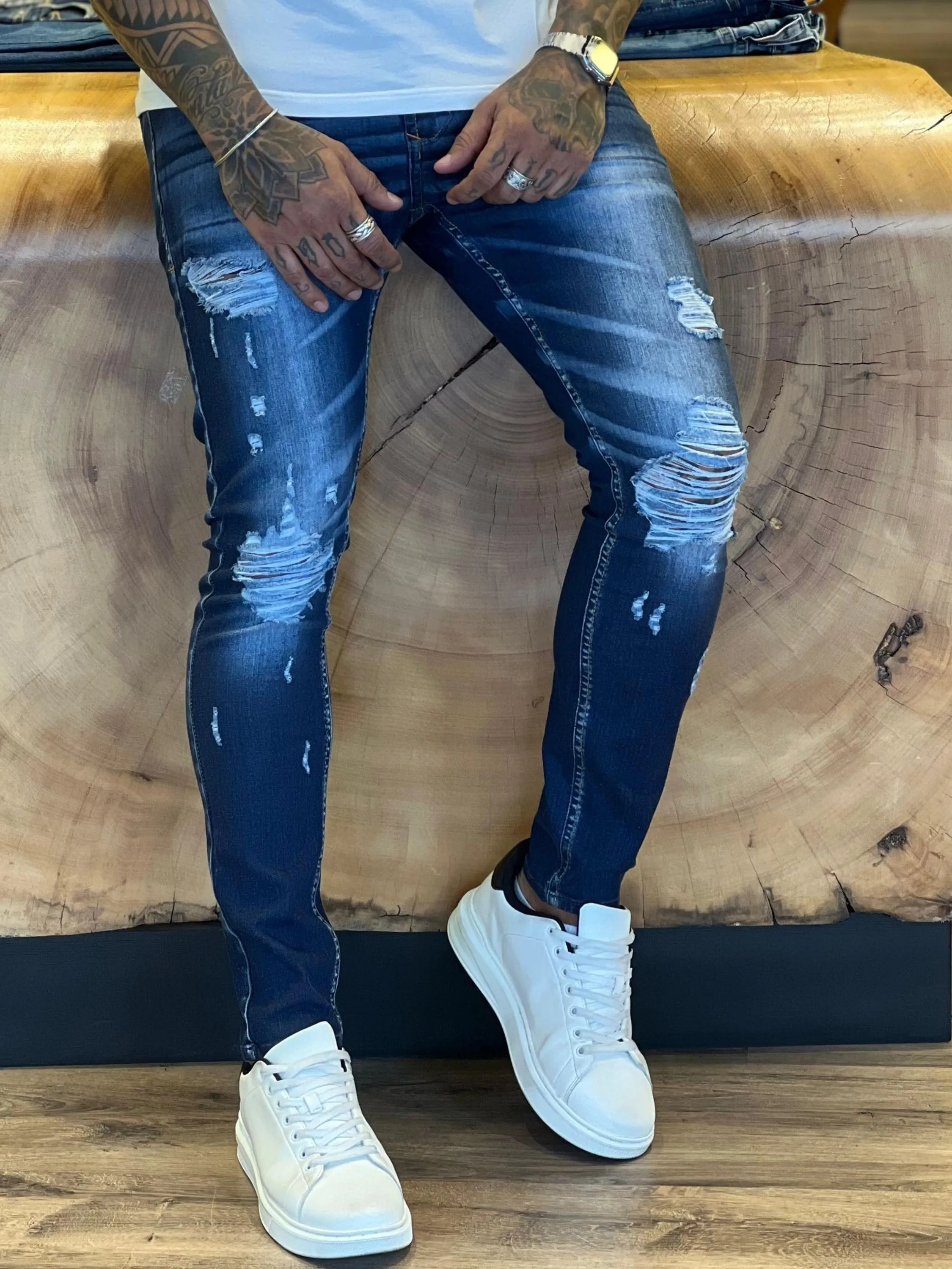 Calça Jeans CityDenim86 diferenciada,destroyer alguns detalhes na peça, modelagem super skinny disponível ,  ,Jeans Premium de alta qualidade,nos tamanhos do 38 ao 48