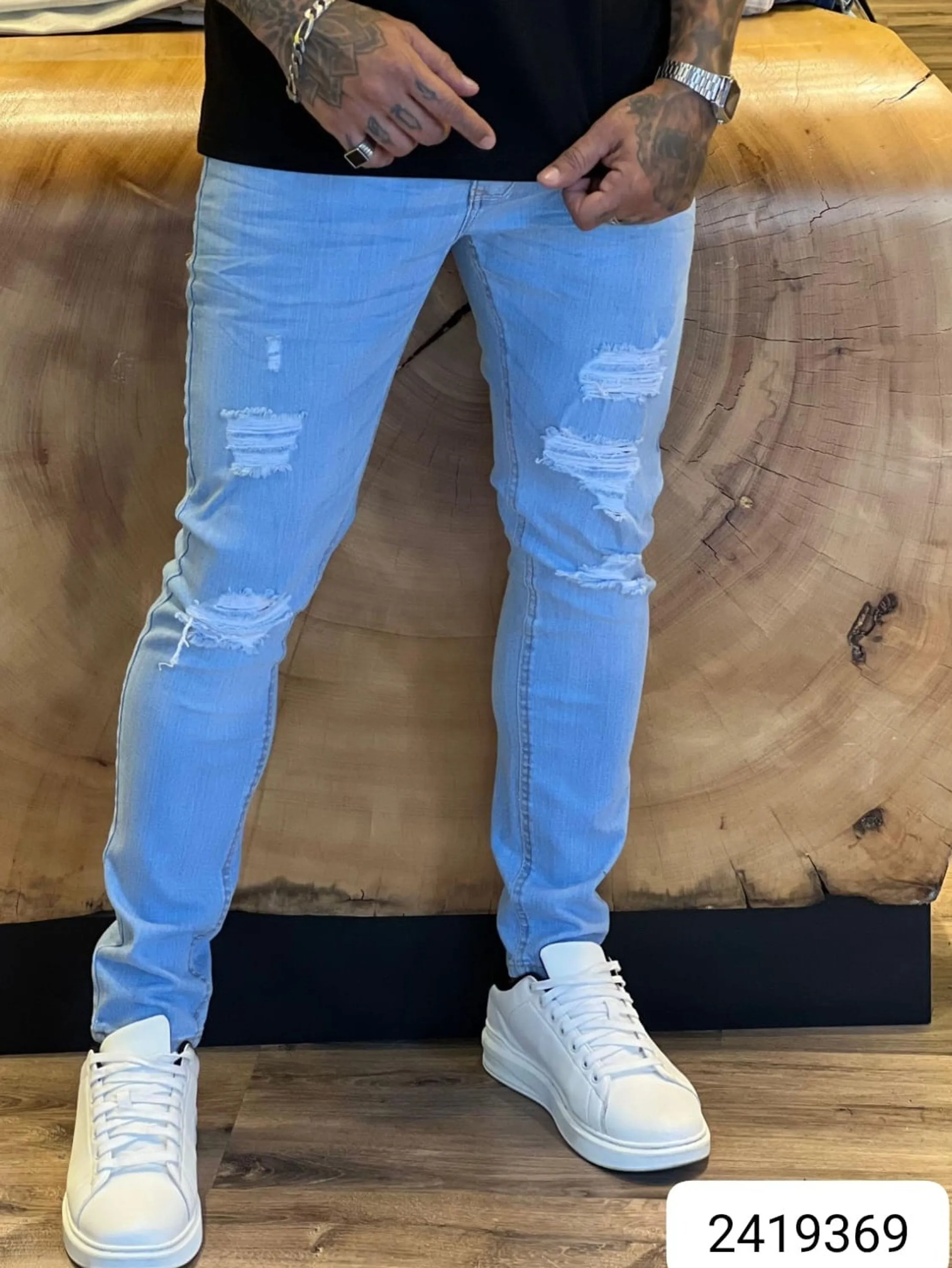 Calça Jeans Premium ,CityDenim diferenciada,destroyer alguns detalhes na peça, modelagem super skinny disponível ,  ,Jeans Premium de alta qualidade,nos tamanhos do 38 ao 48