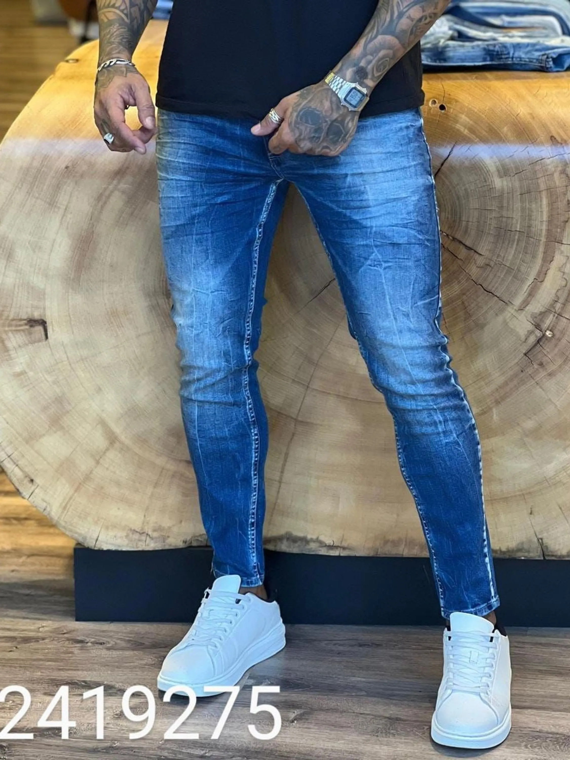 Calça Jeans Premium ,CityDenim diferenciada,destroyer alguns detalhes na peça, modelagem super skinny disponível ,  ,Jeans Premium de alta qualidade,nos tamanhos do 38 ao 48