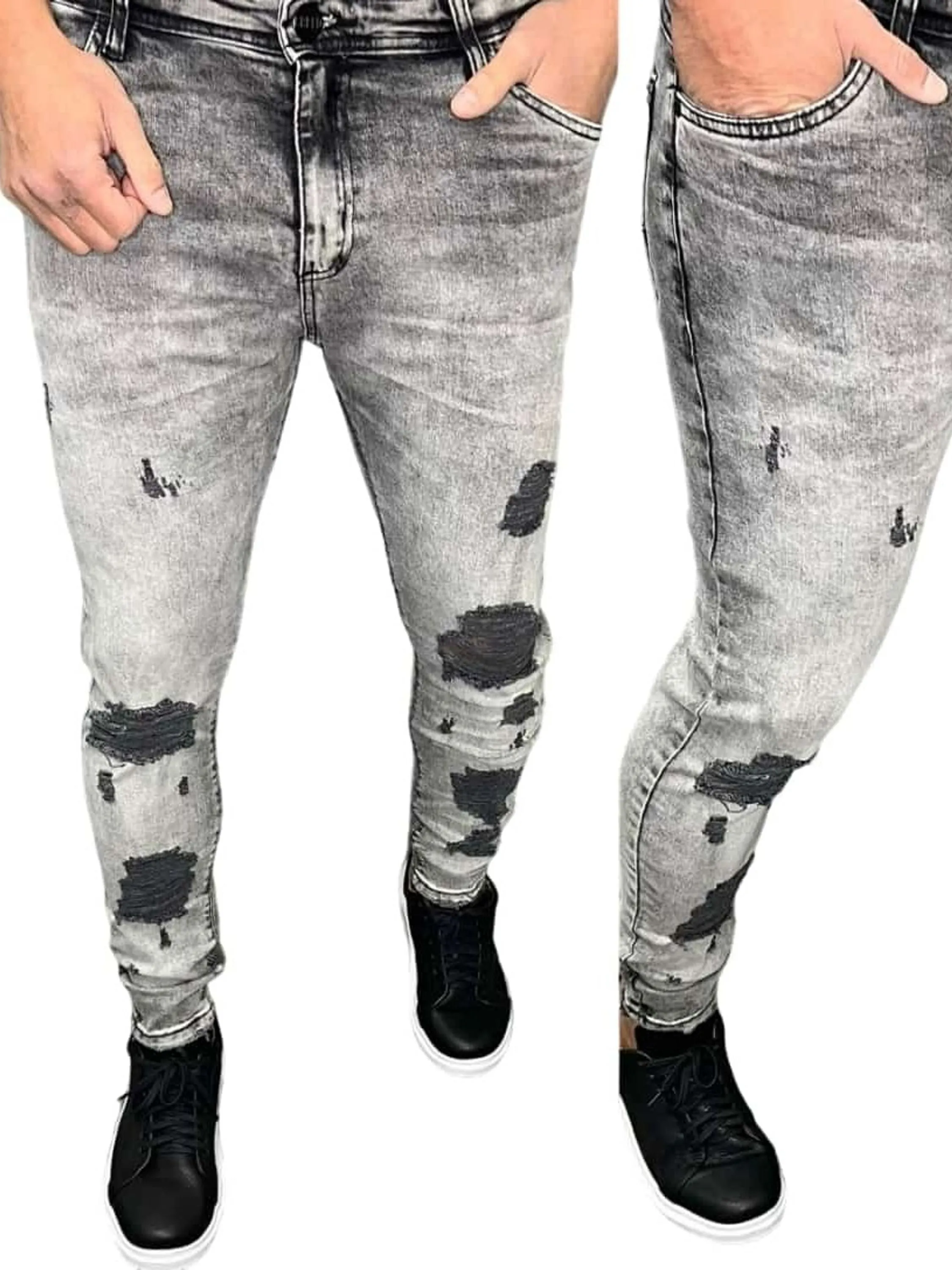 Calça Creed  masculina, superskinny diferenciada,  Premium, com elastano.