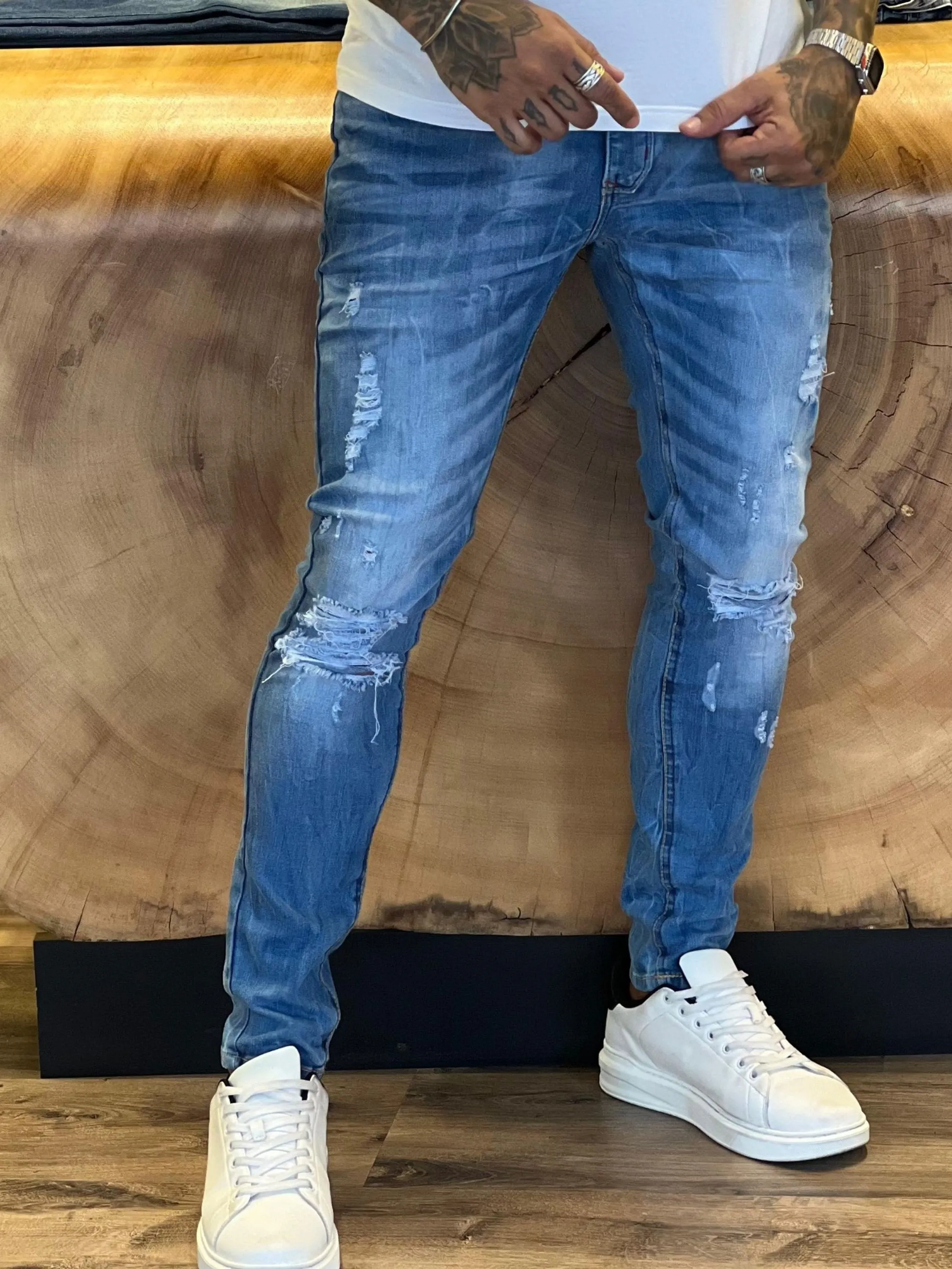 Calça Jeans CityDenim86 diferenciada,destroyer alguns detalhes na peça, modelagem super skinny disponível ,  ,Jeans Premium de alta qualidade,nos tamanhos do 38 ao 48