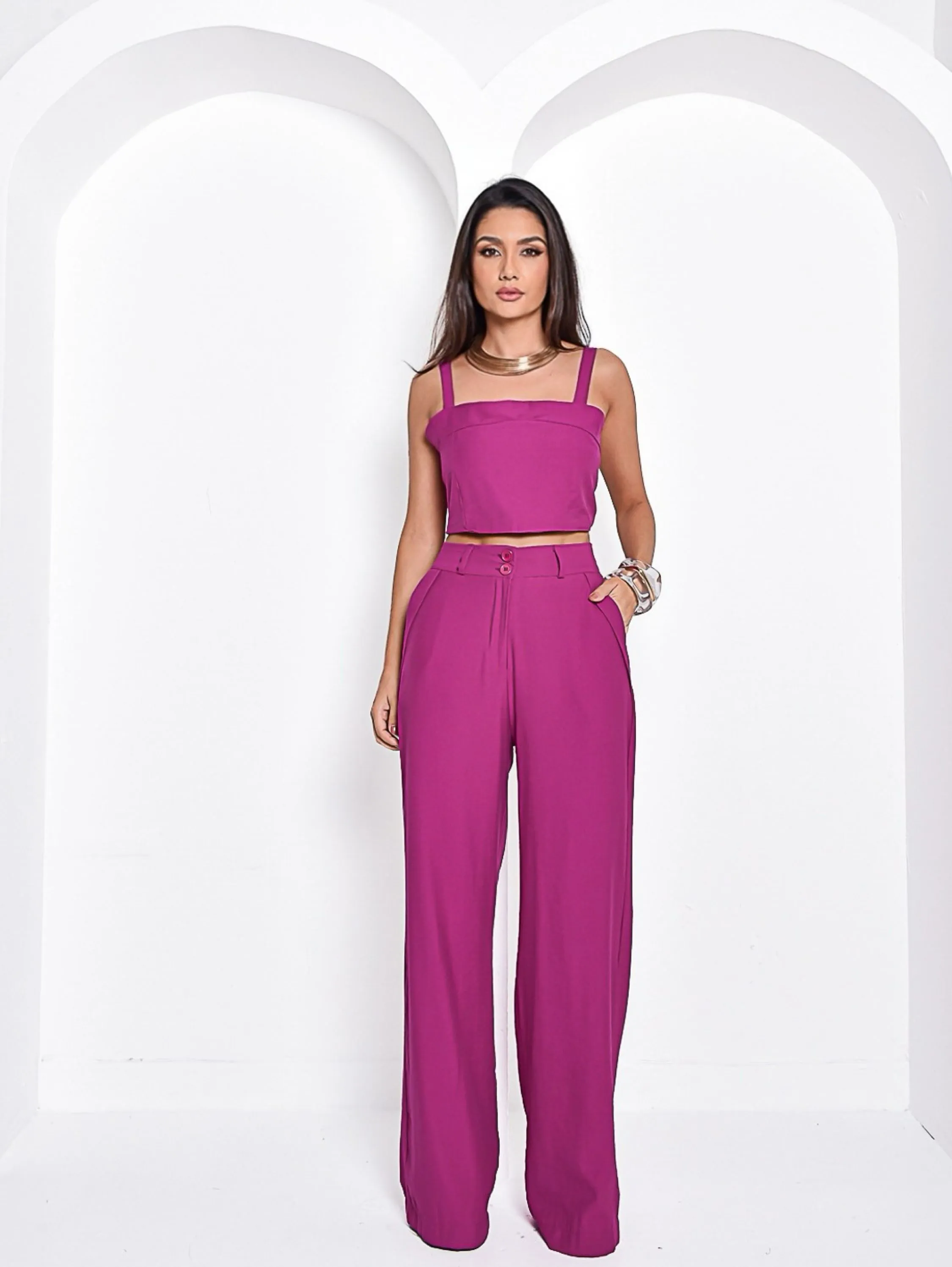 Conjunto Cenarium top e calça