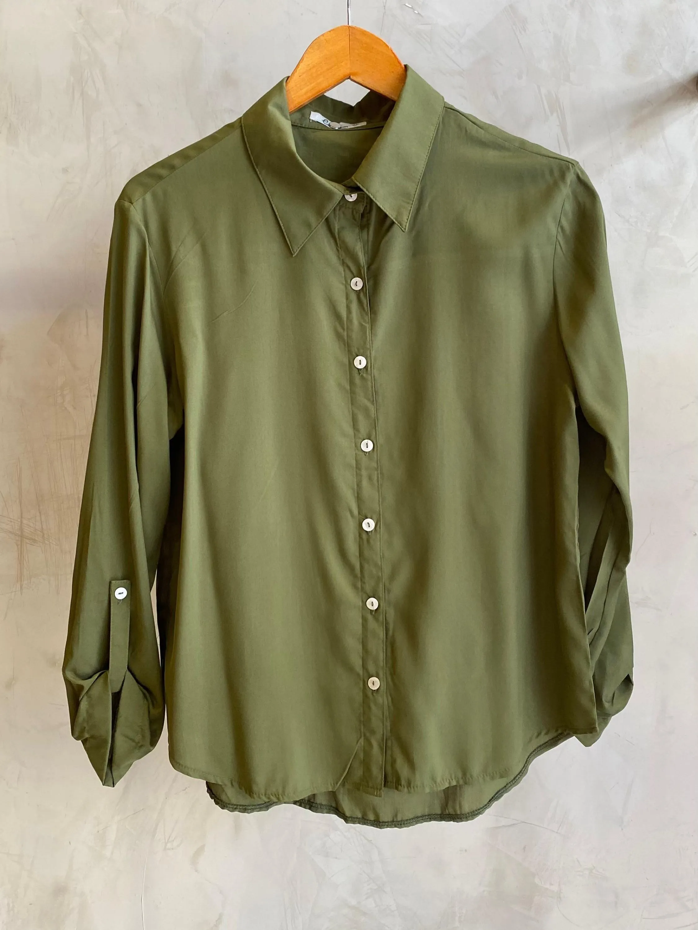 Camisa Cenarium Viscose Verde Oliva