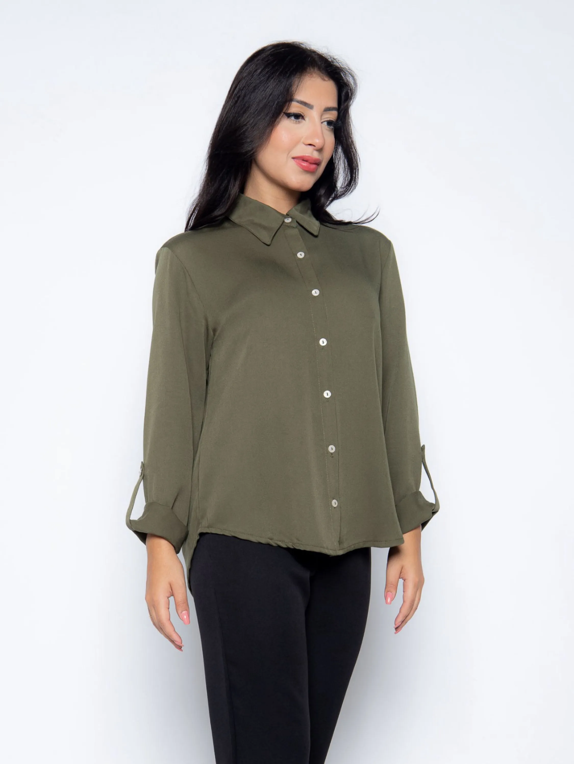Camisa Cenarium Viscose Verde Oliva