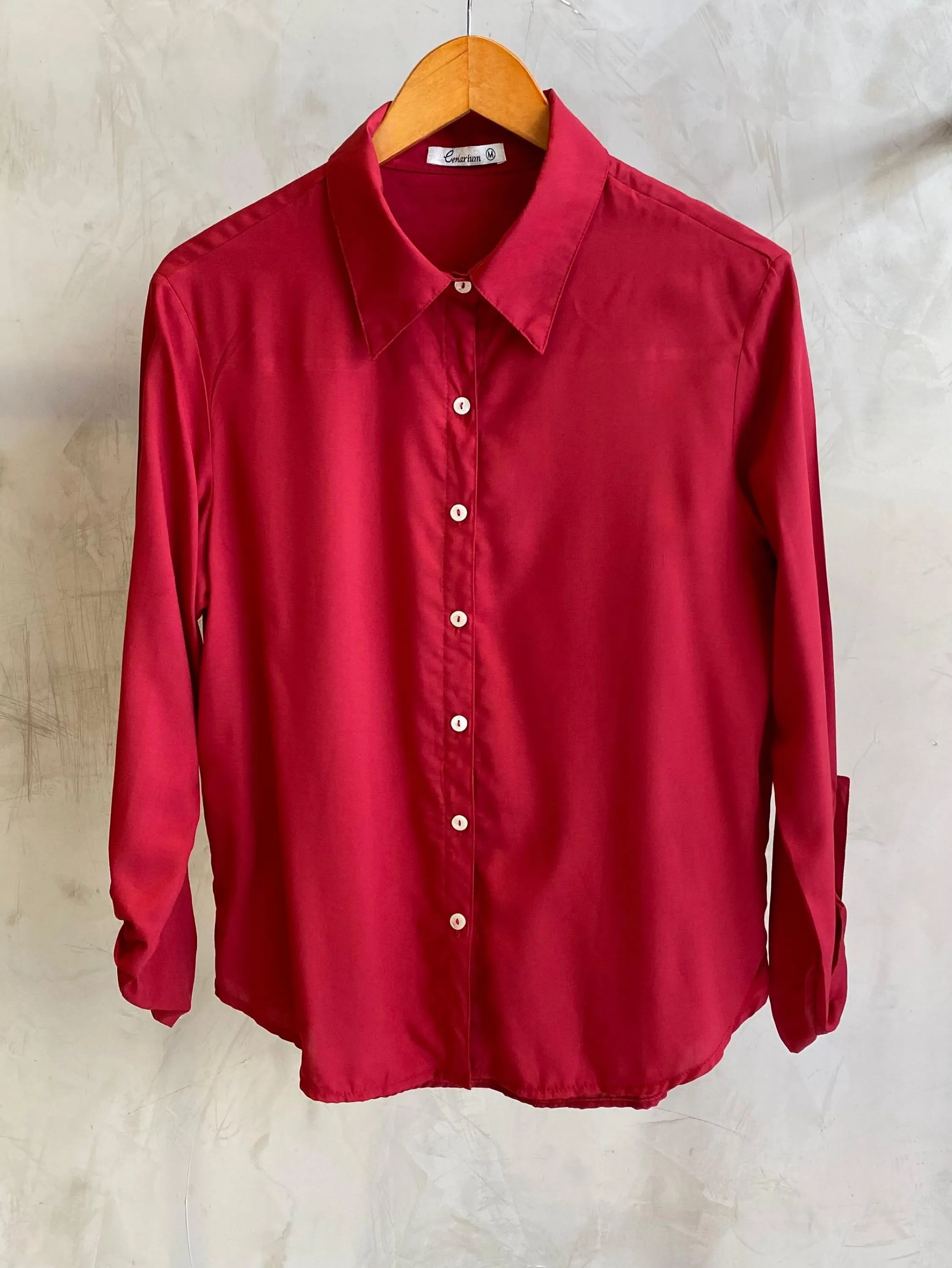 Camisa Cenarium Viscose Vermelho