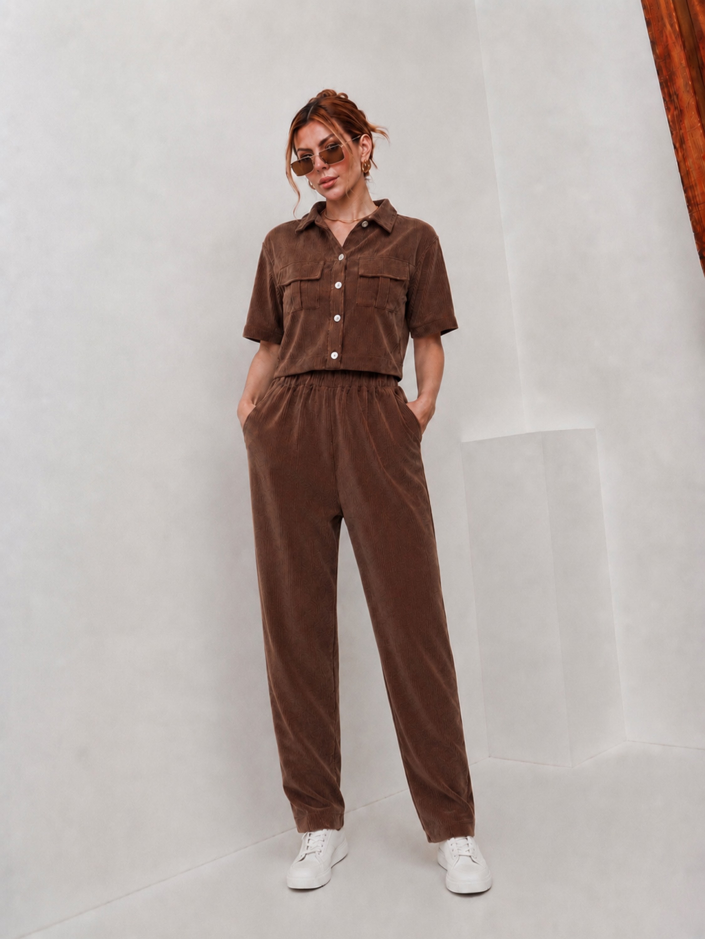 Conjunto Feminino Blusa e Calça Jogger/MI-022