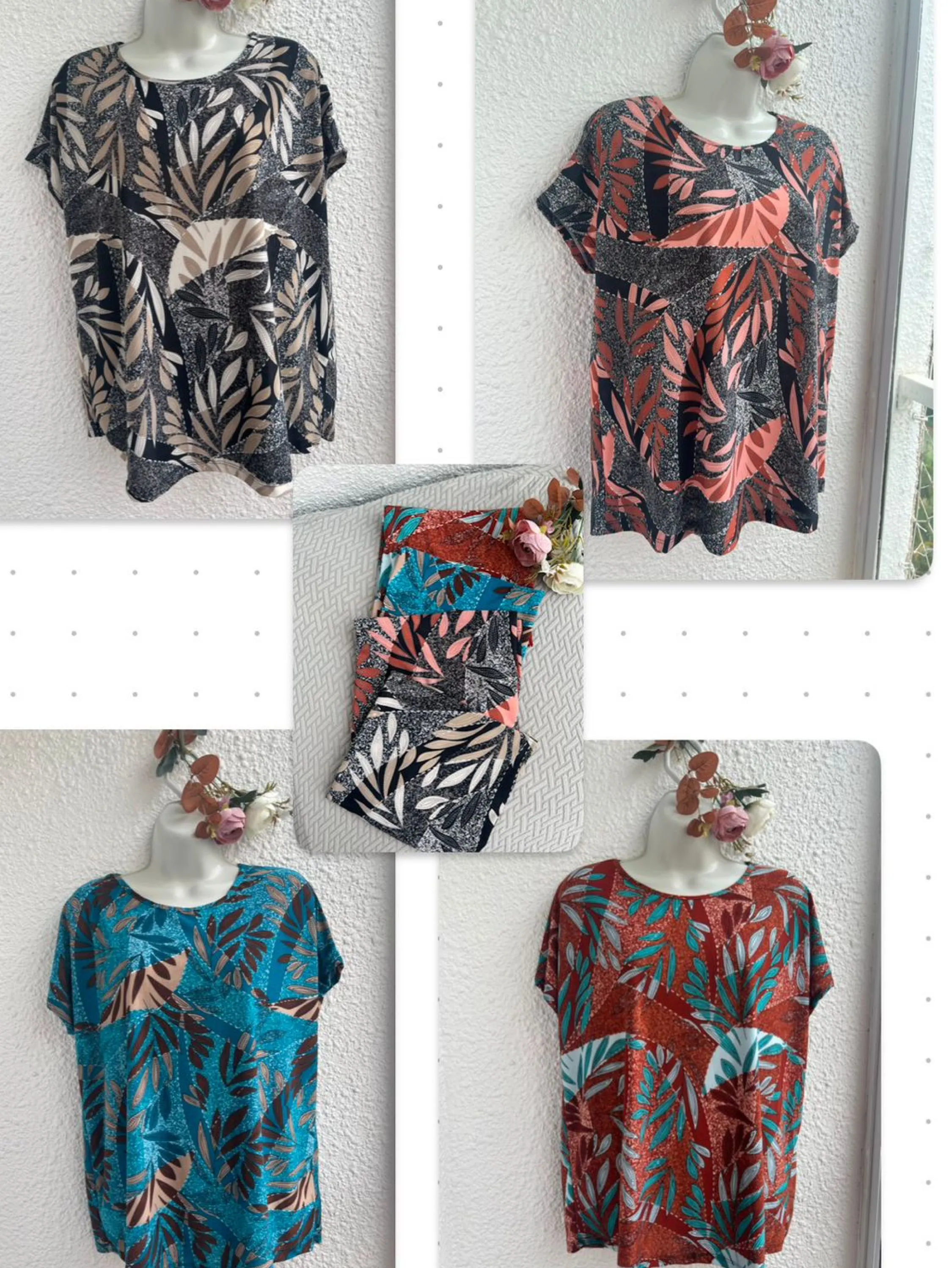 Blusa feminina estampada plus size tecido liganete fresquinho diversas cores