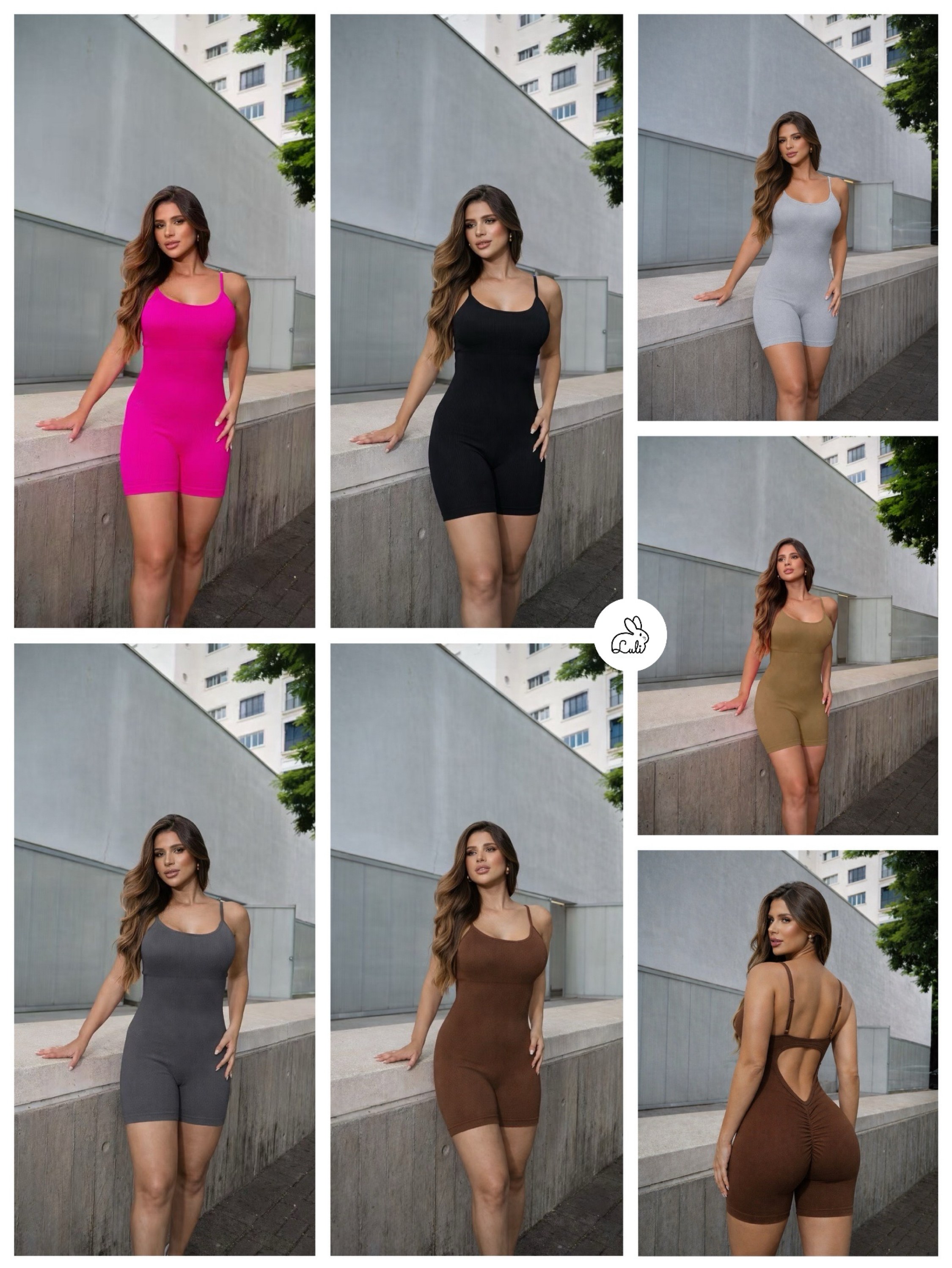 Kit 12 peças de Macaquinho Liso Costura Embina Bumbum