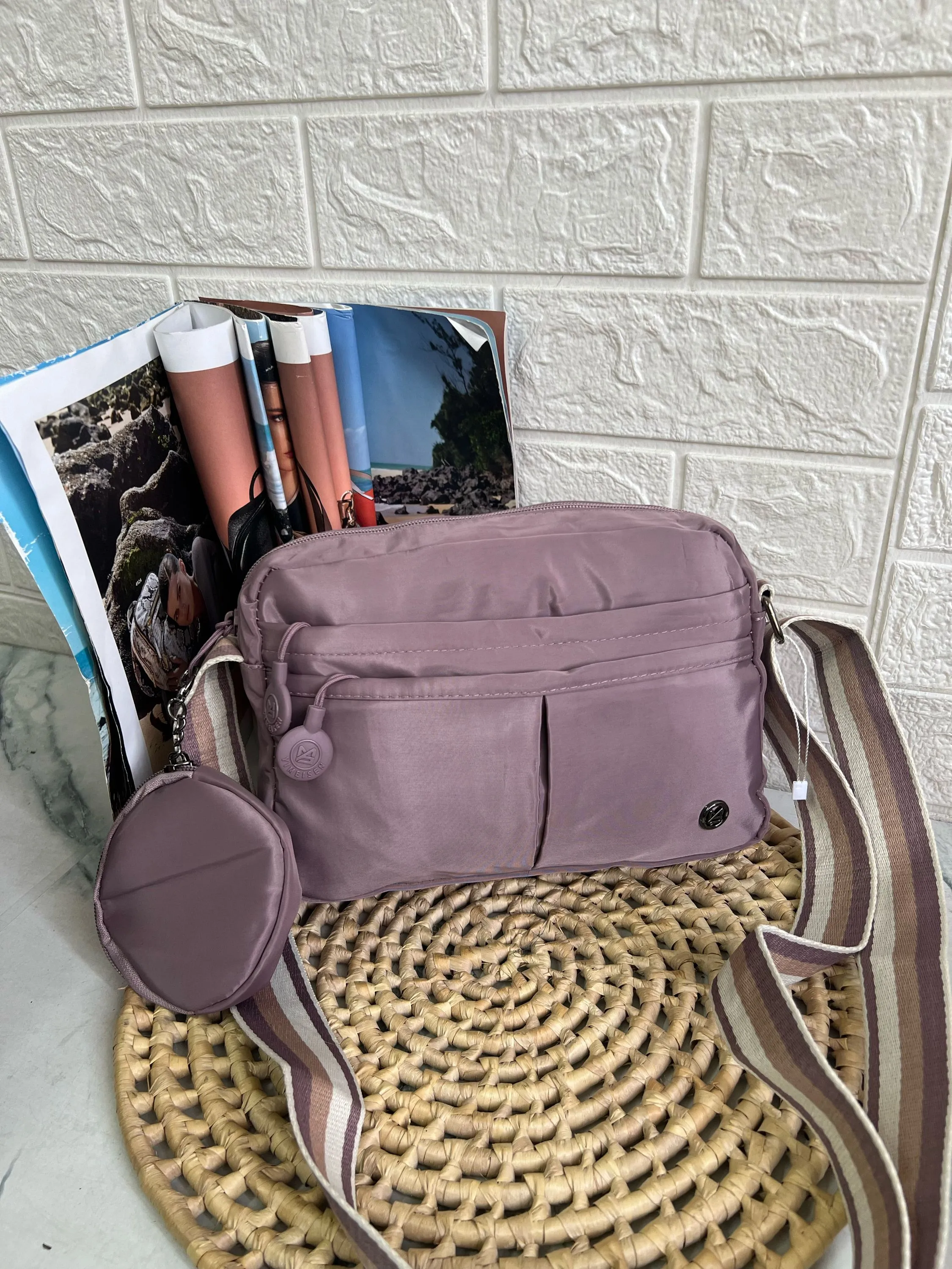 Bolsa feminina nlyon transversal 3017