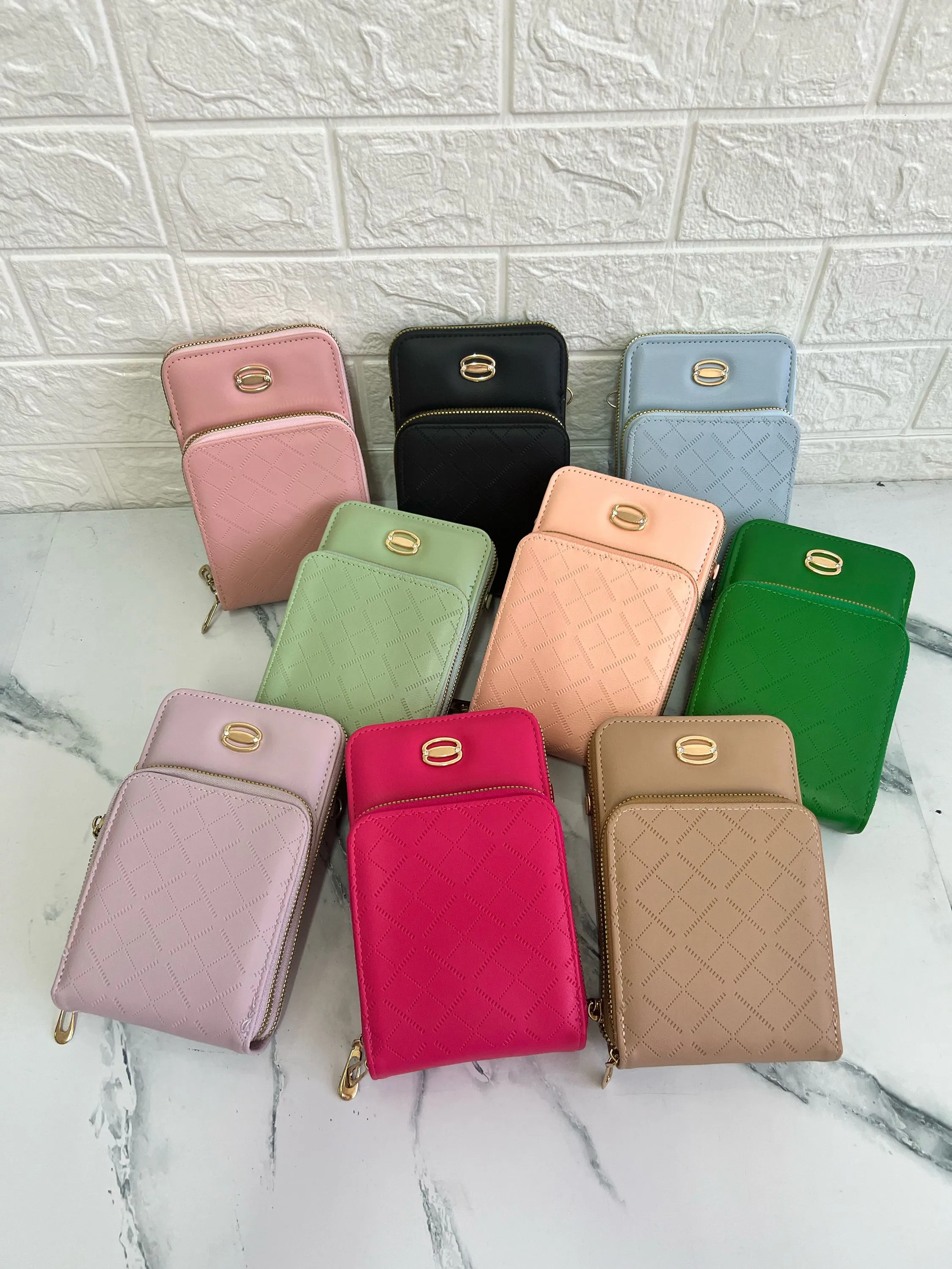 Bolsa feminina prota celular 2ziper