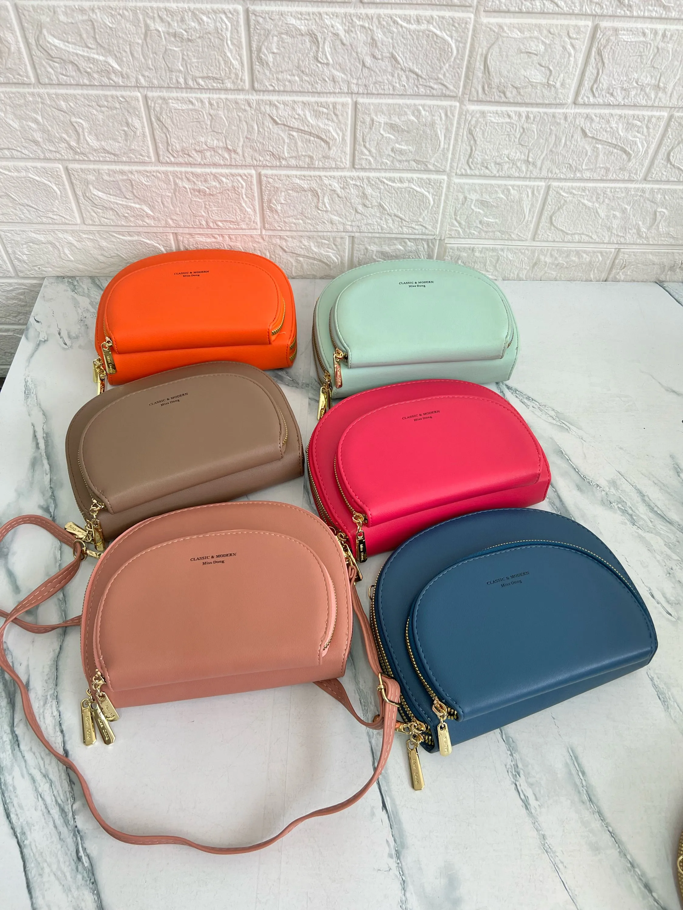 Bolsa feminina prota celular 3ziperDB408