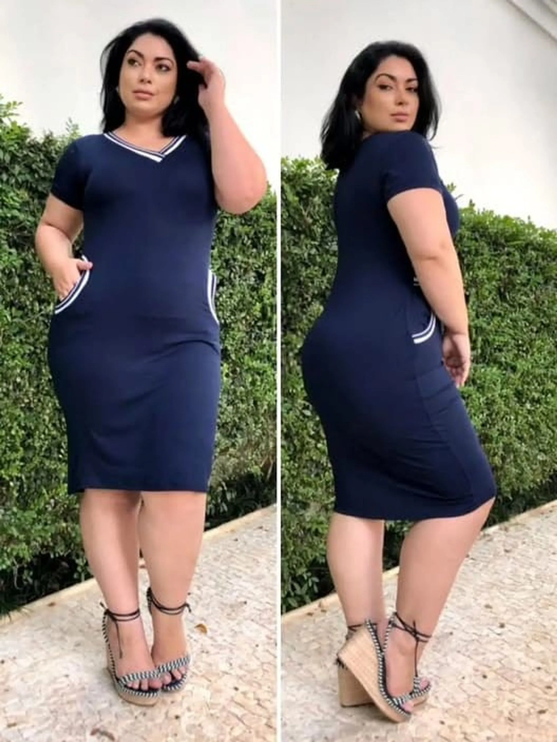 Vestido Plus Size Viscolycra ⭐