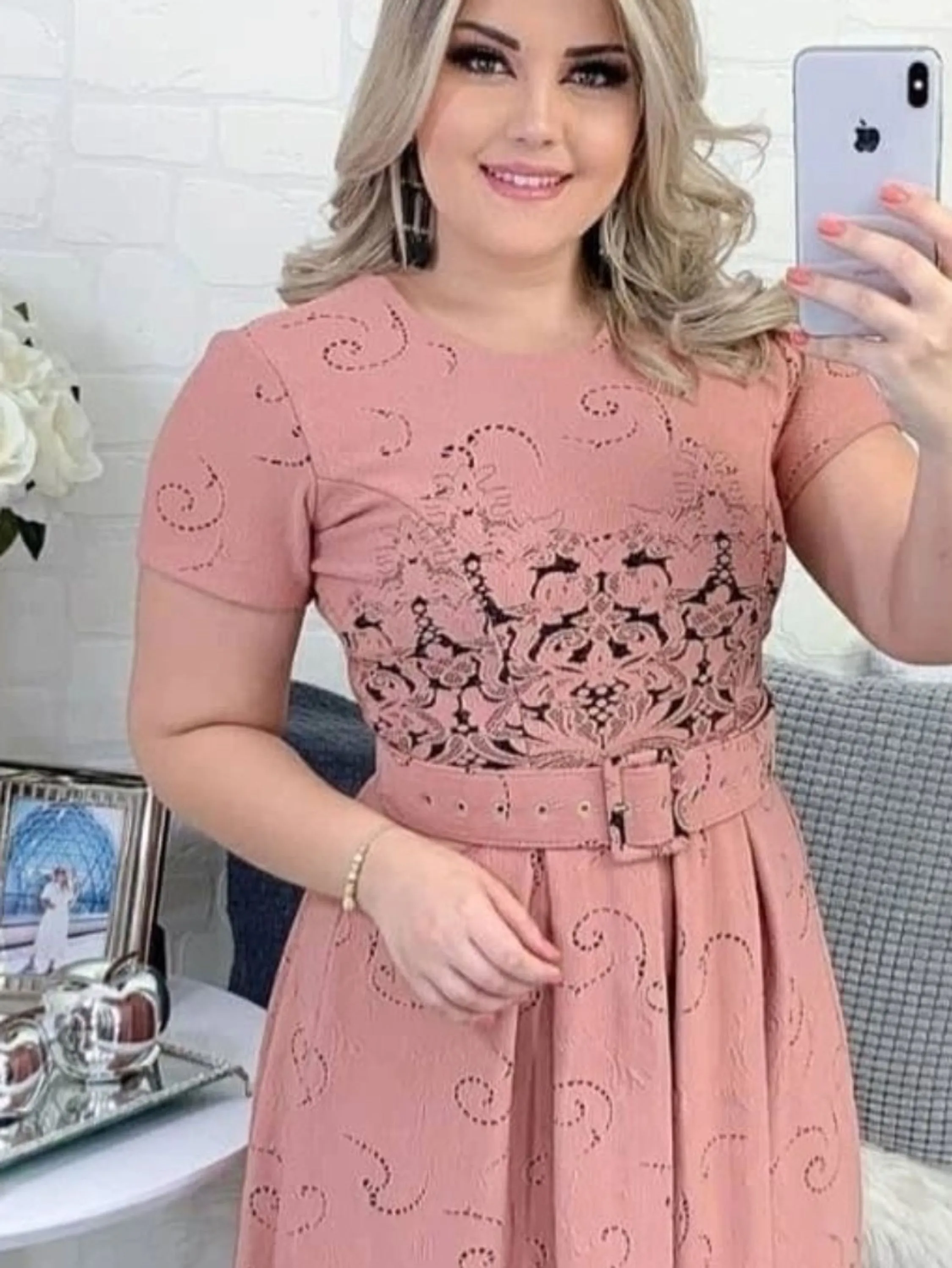 Vestido Feminino Evangélico Midi ⭐