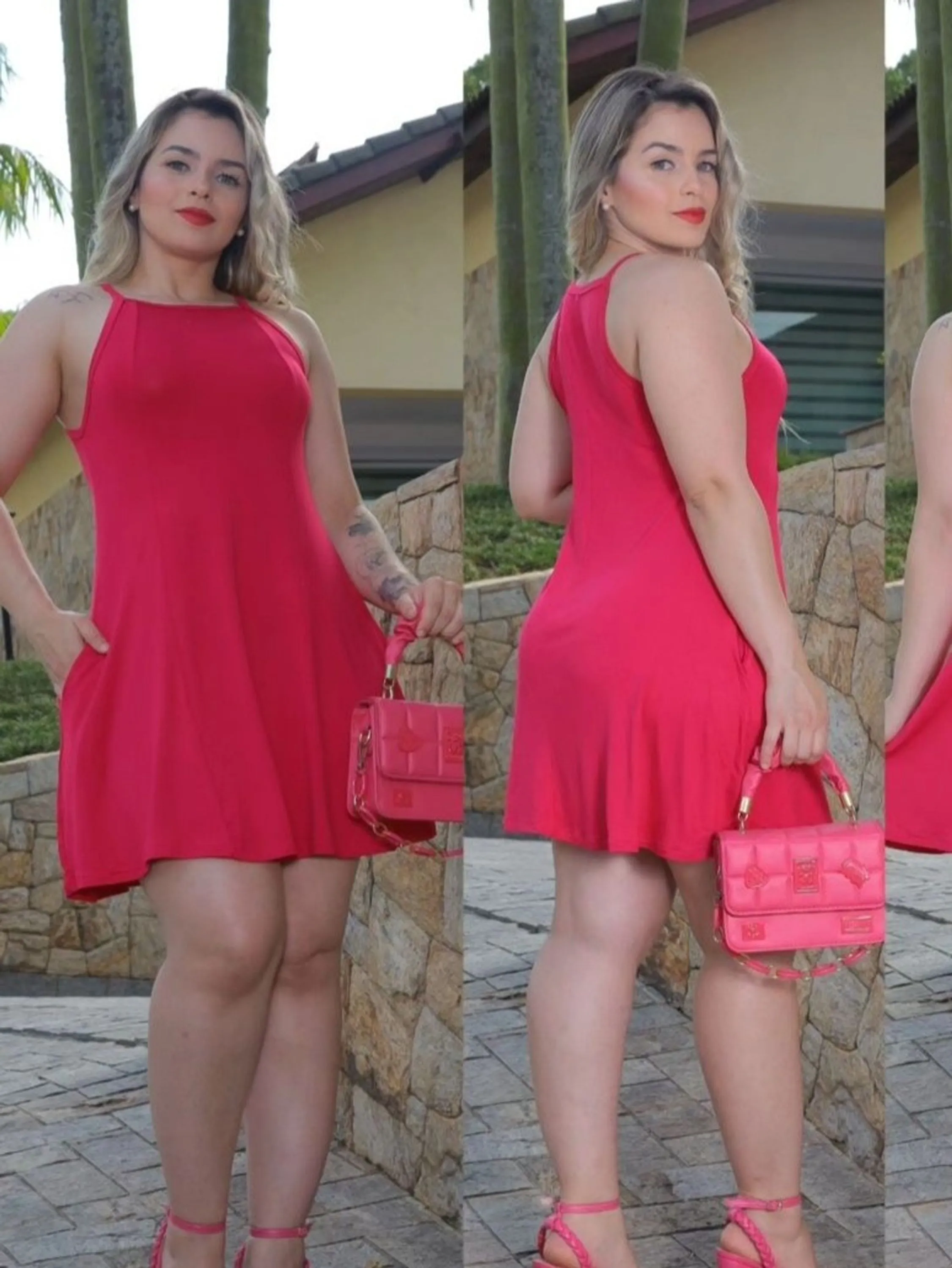 Vestido Feminino Curto em Viscolaycra ⭐