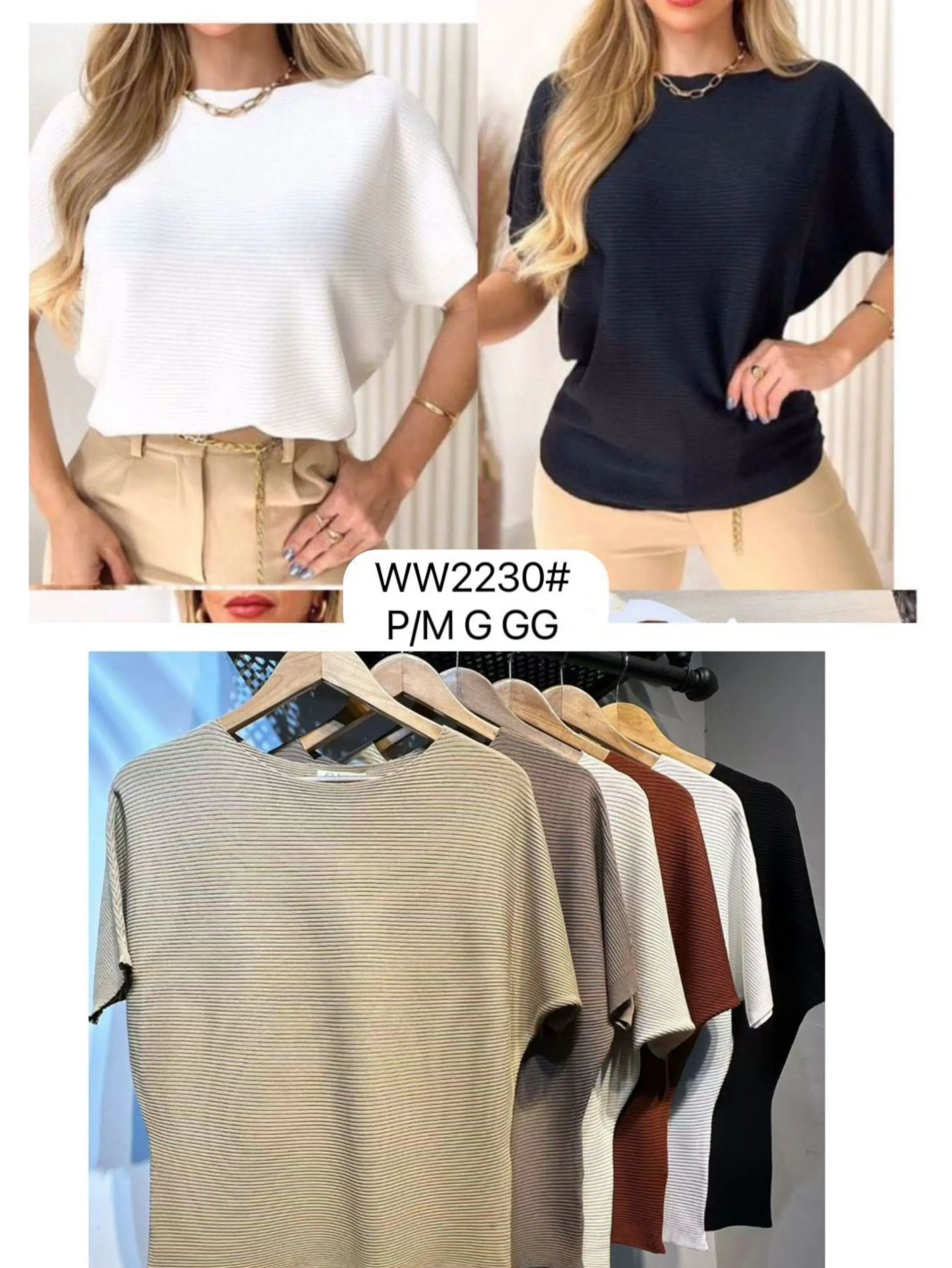 Blusa Modal fresquinho manga morcego WW2230