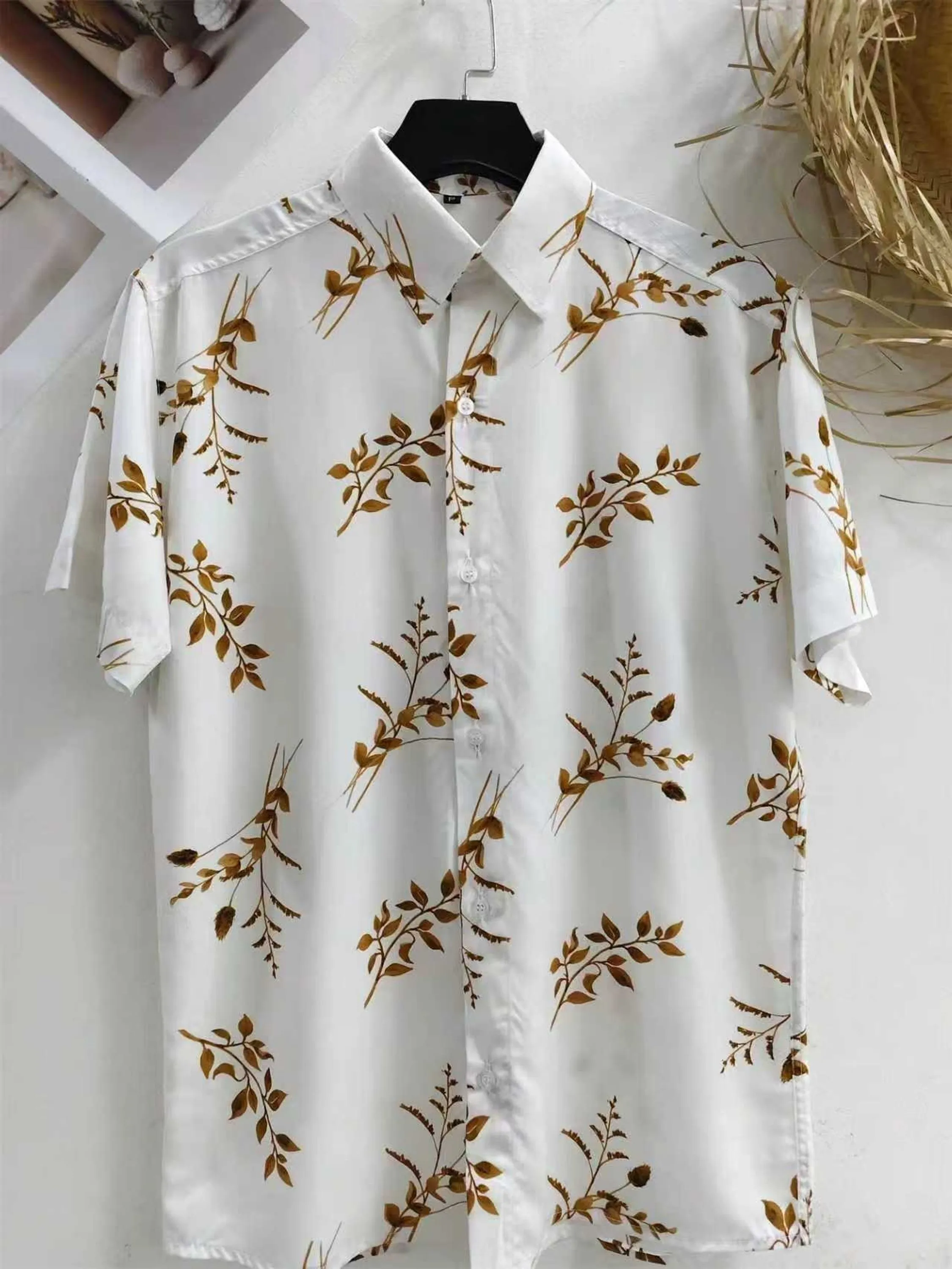 Camisa Floral Havaiana Praia Verão Masculino100% Viscose