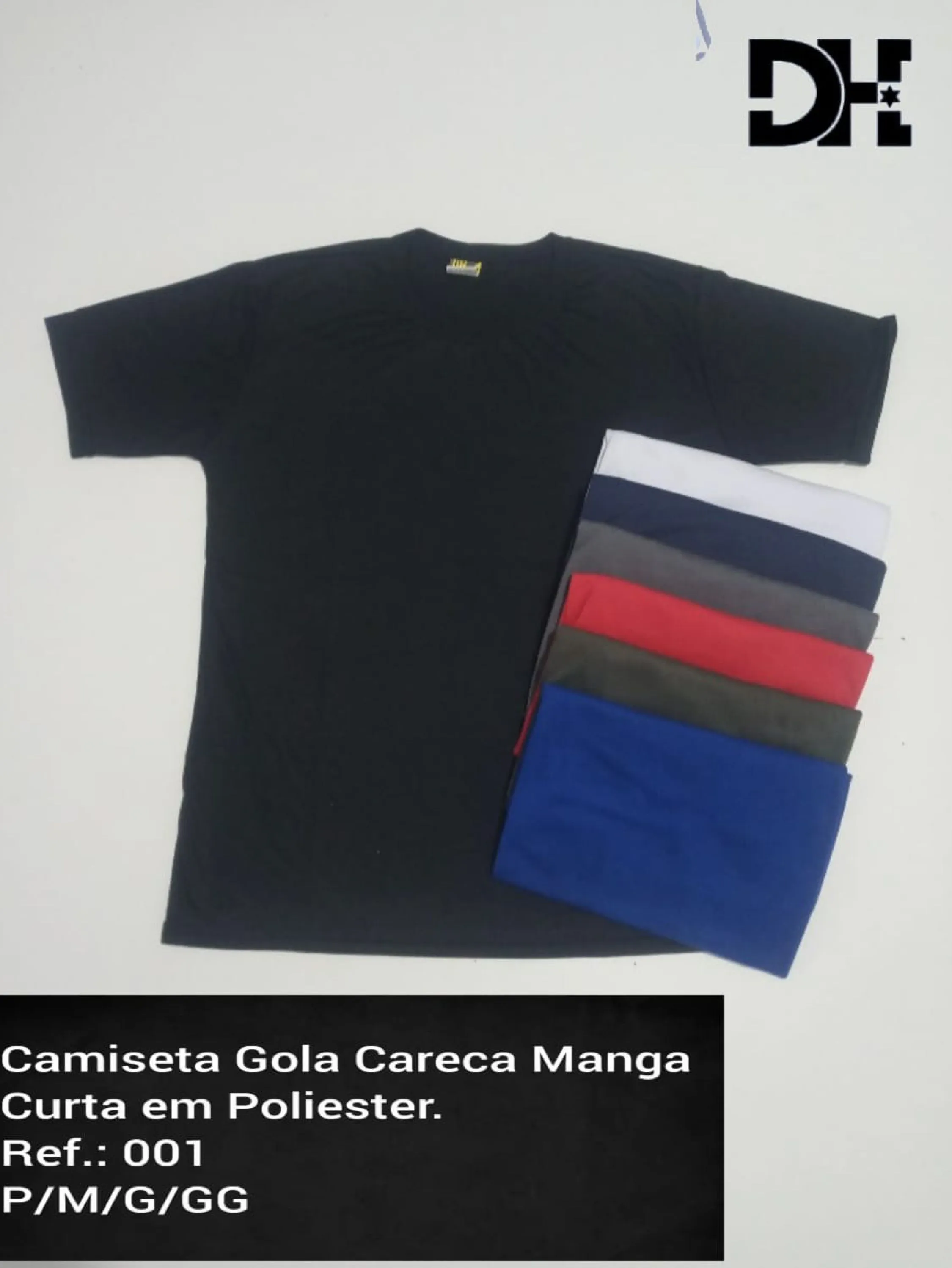 CAMISETA MANGA CURTA EM POLIESTER