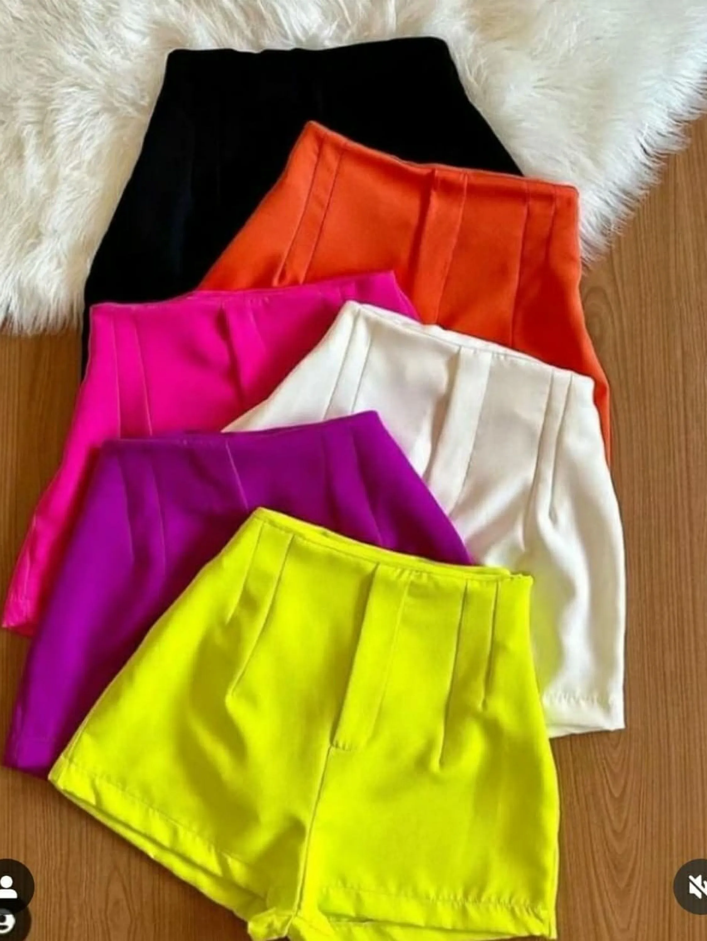 Kit 10 Shortinhos Feminino Plano