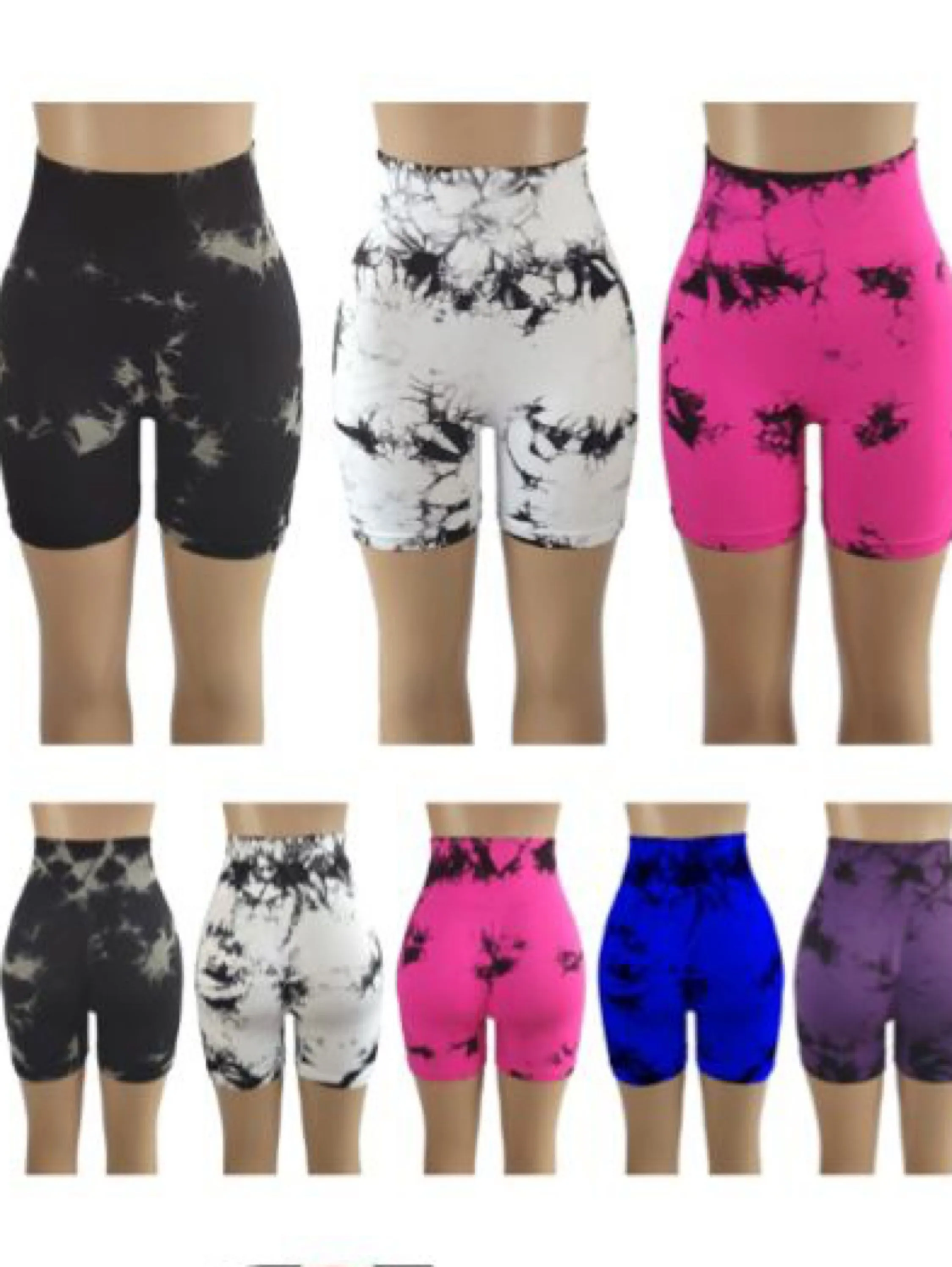 Kit 12 Shorts Academia Feminino Tamanho Único